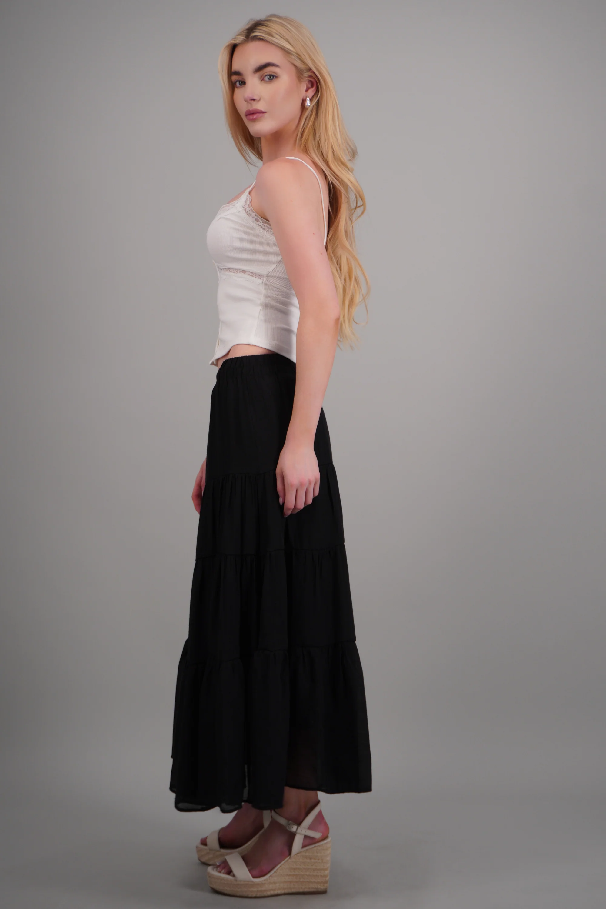 Falda larga de niveles - Image 2