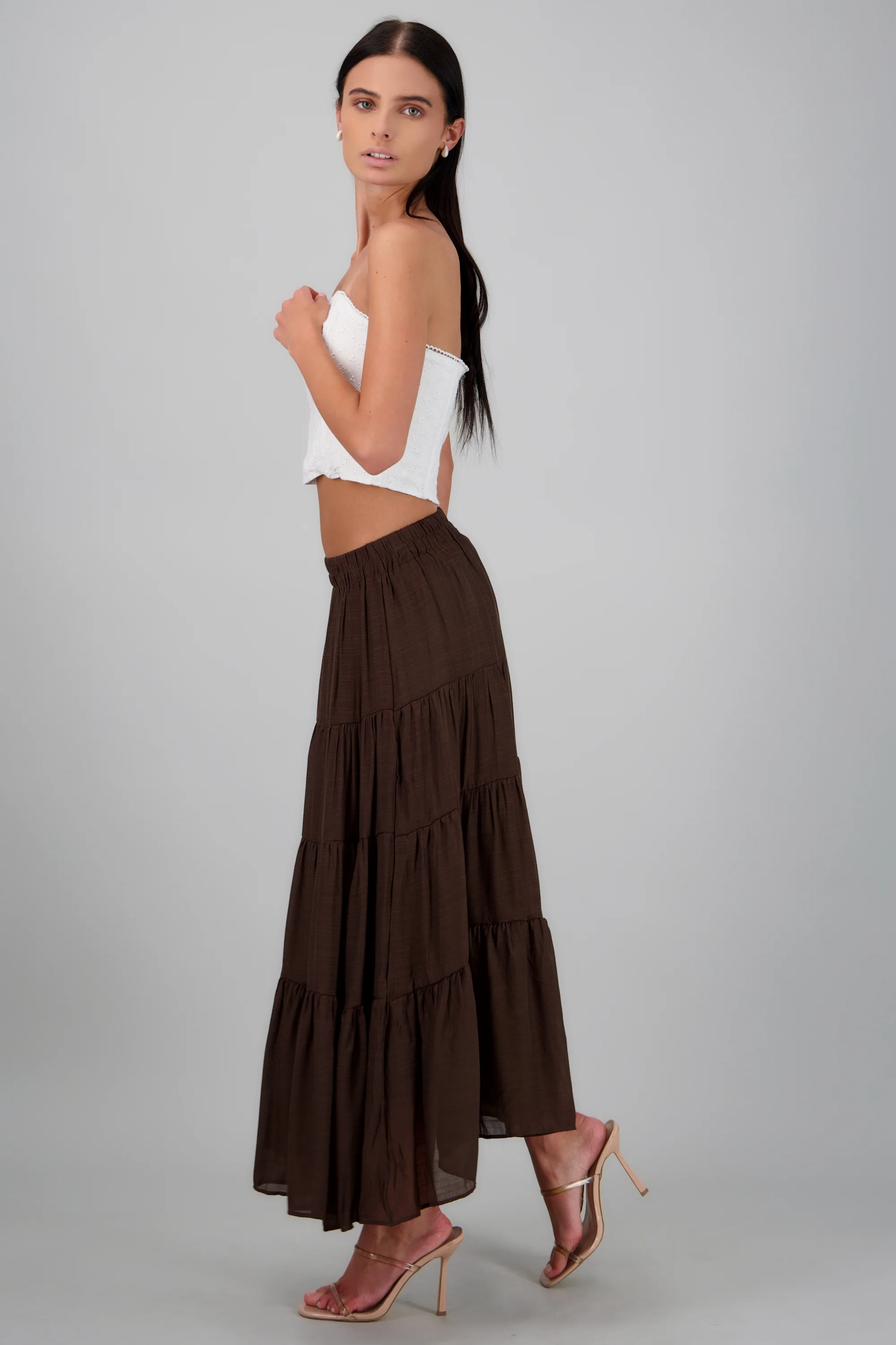 Falda larga de niveles - Image 4