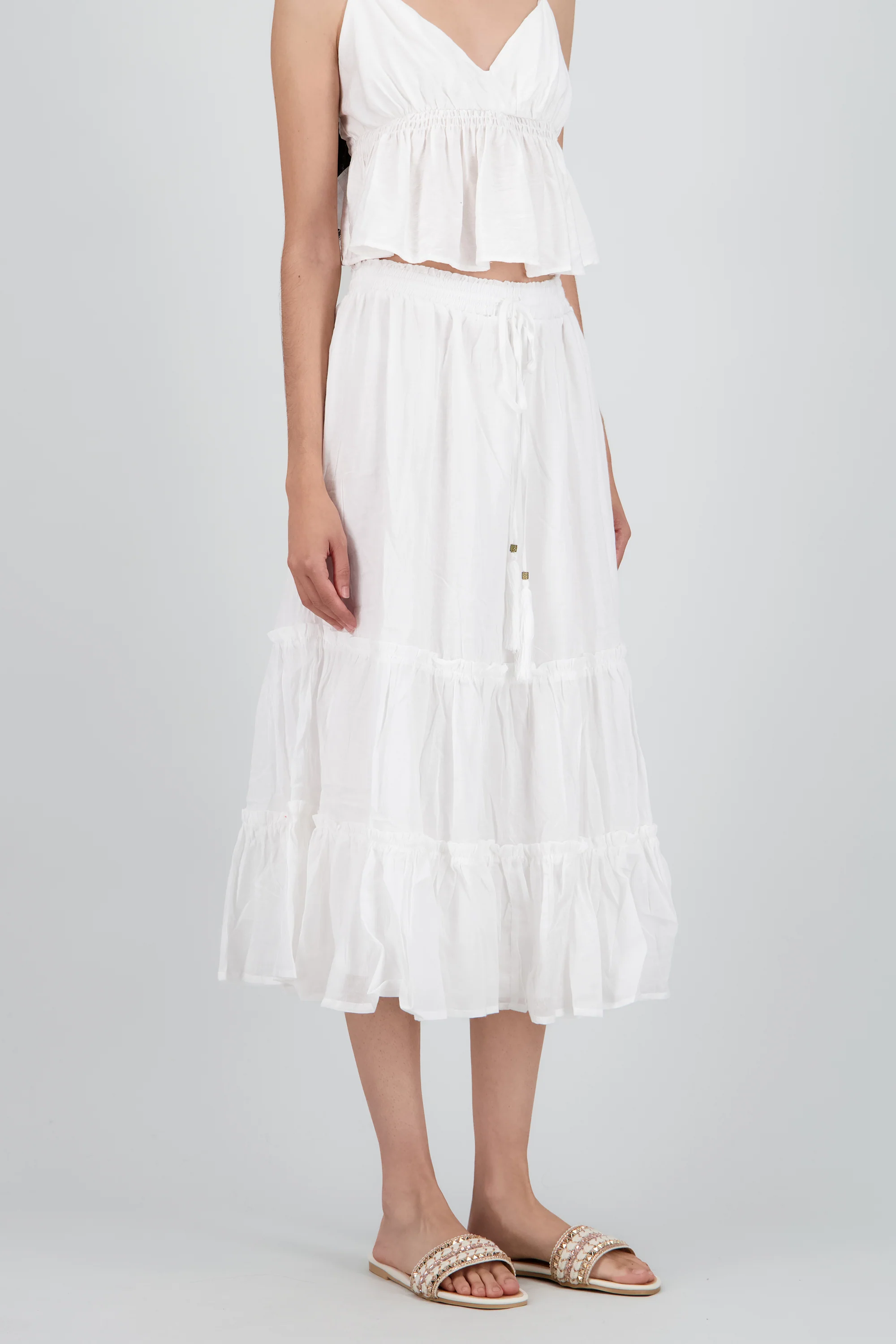 Falda maxi vloques jareta - Image 3