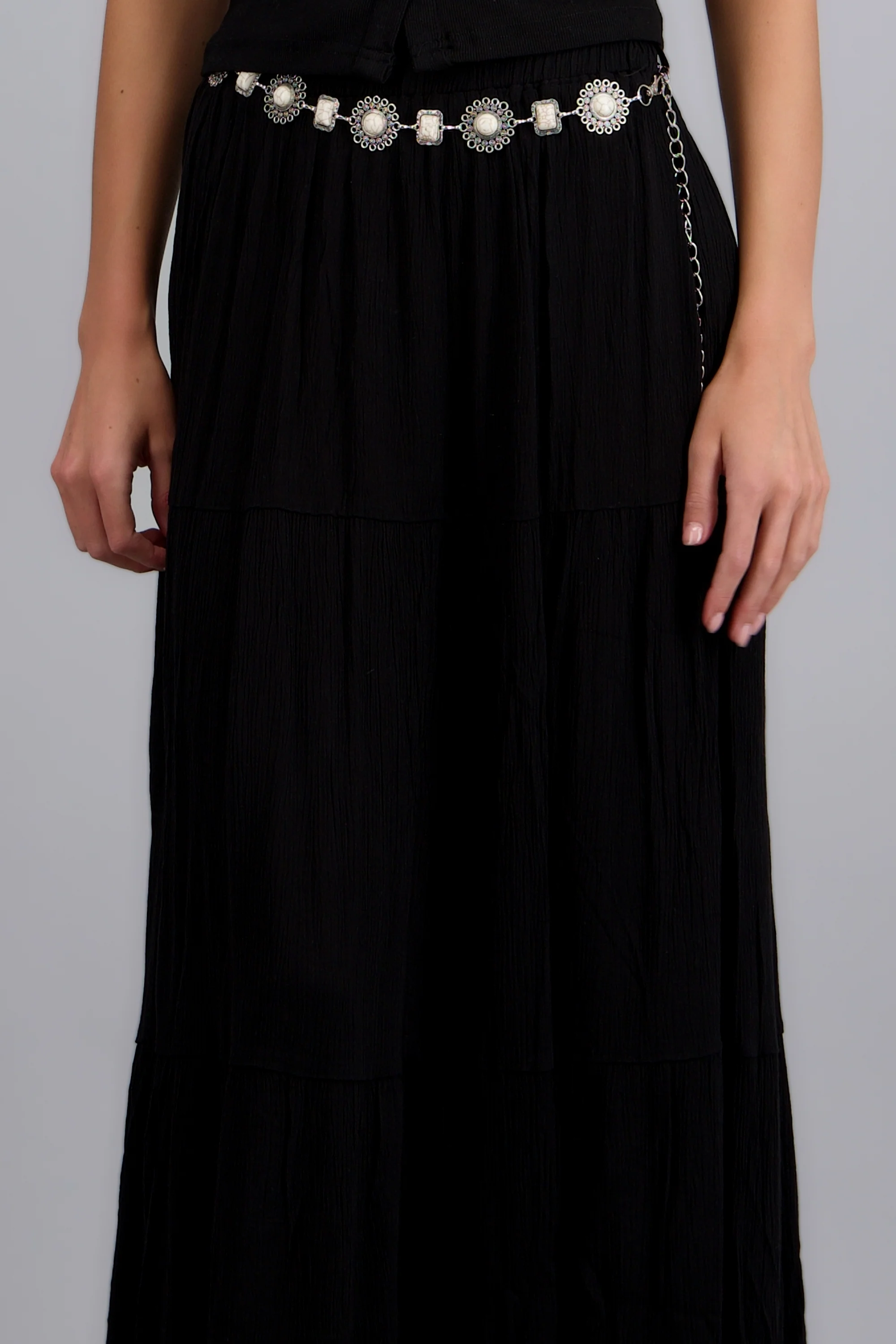 Falda maxi con detalle cinturon - Image 5