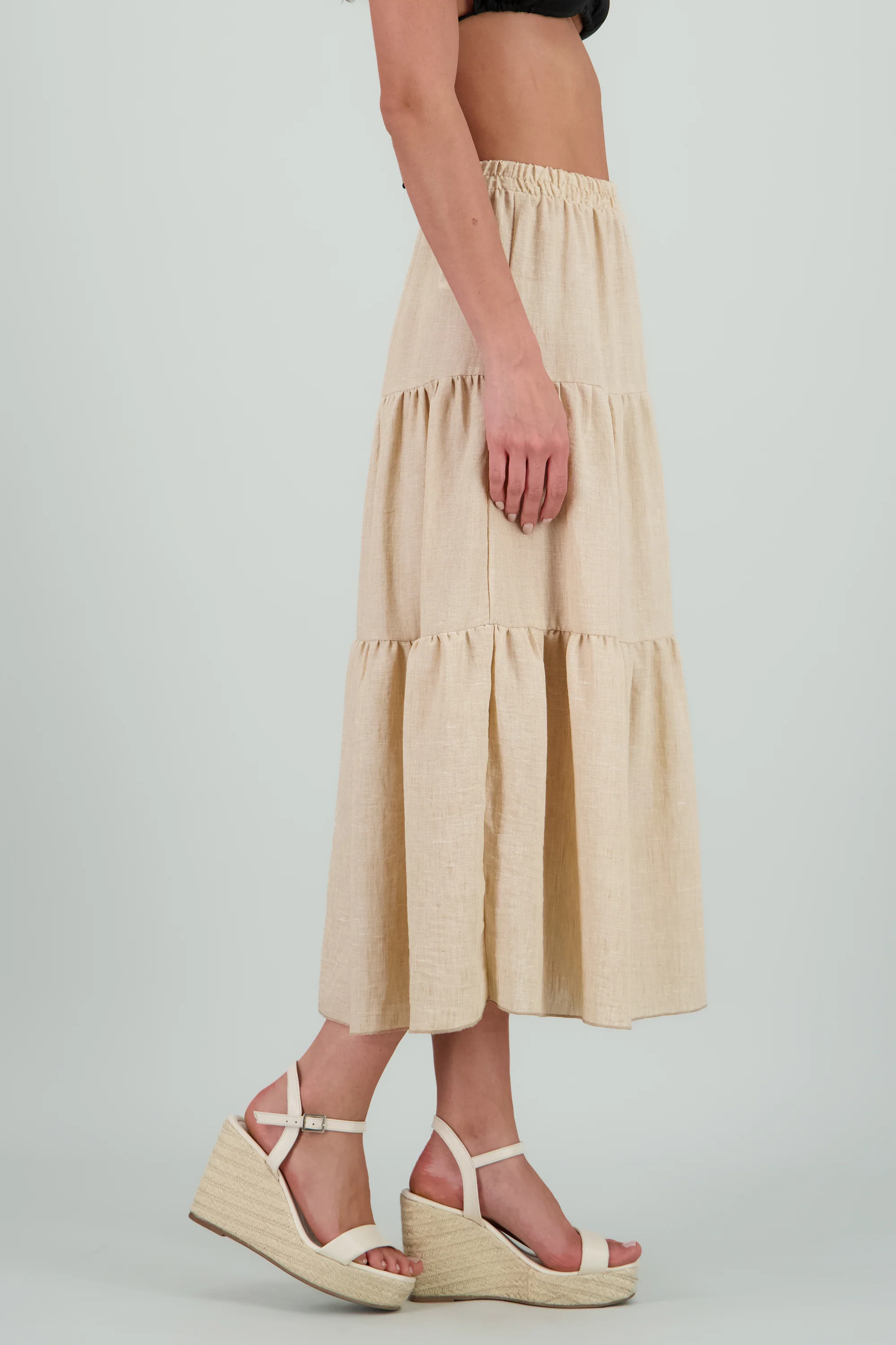 Falda maxi cortes ligera - Image 3