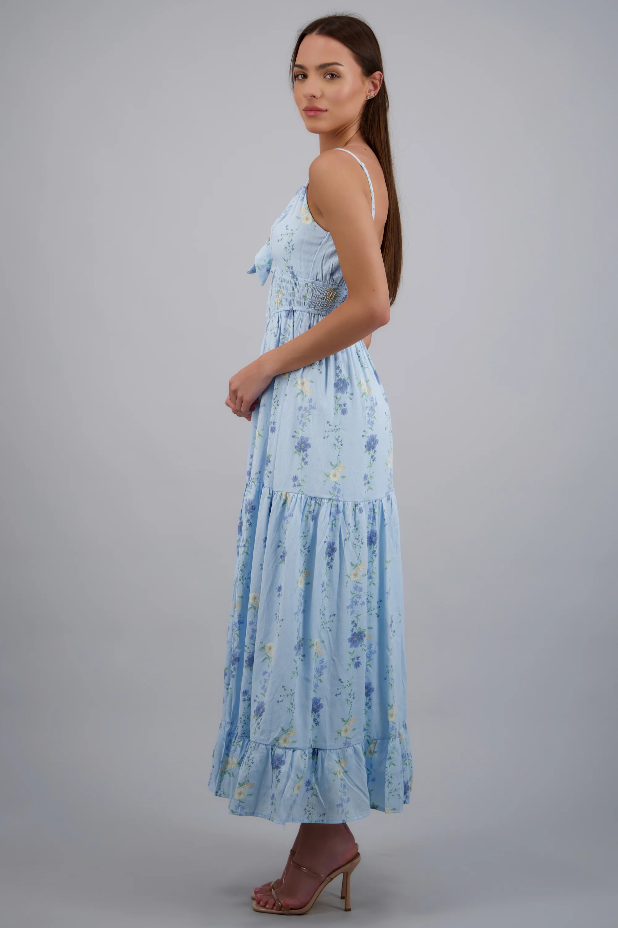 Vestido maxi estampado flores - Image 2