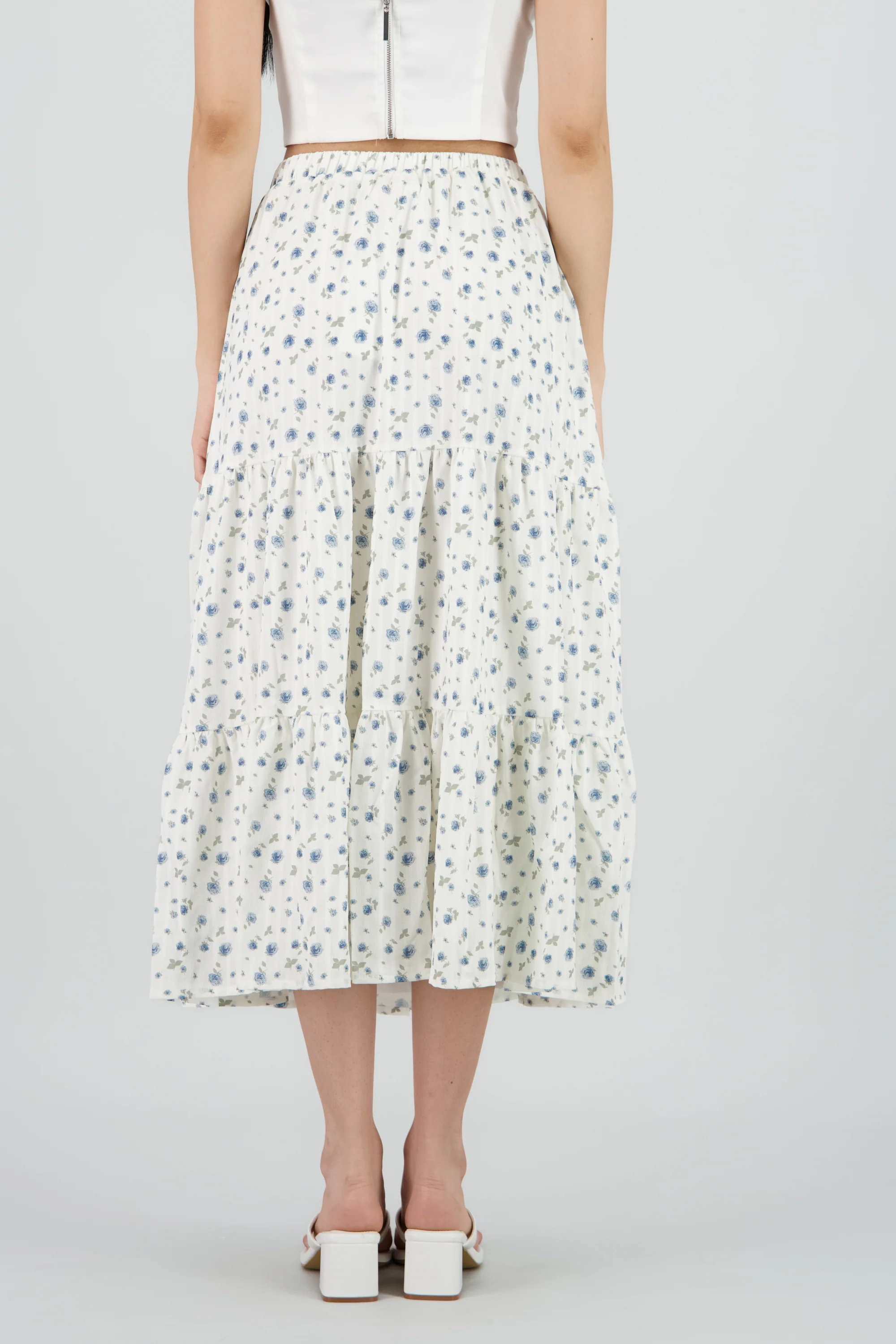 Falda maxi estampado rosas - Image 4