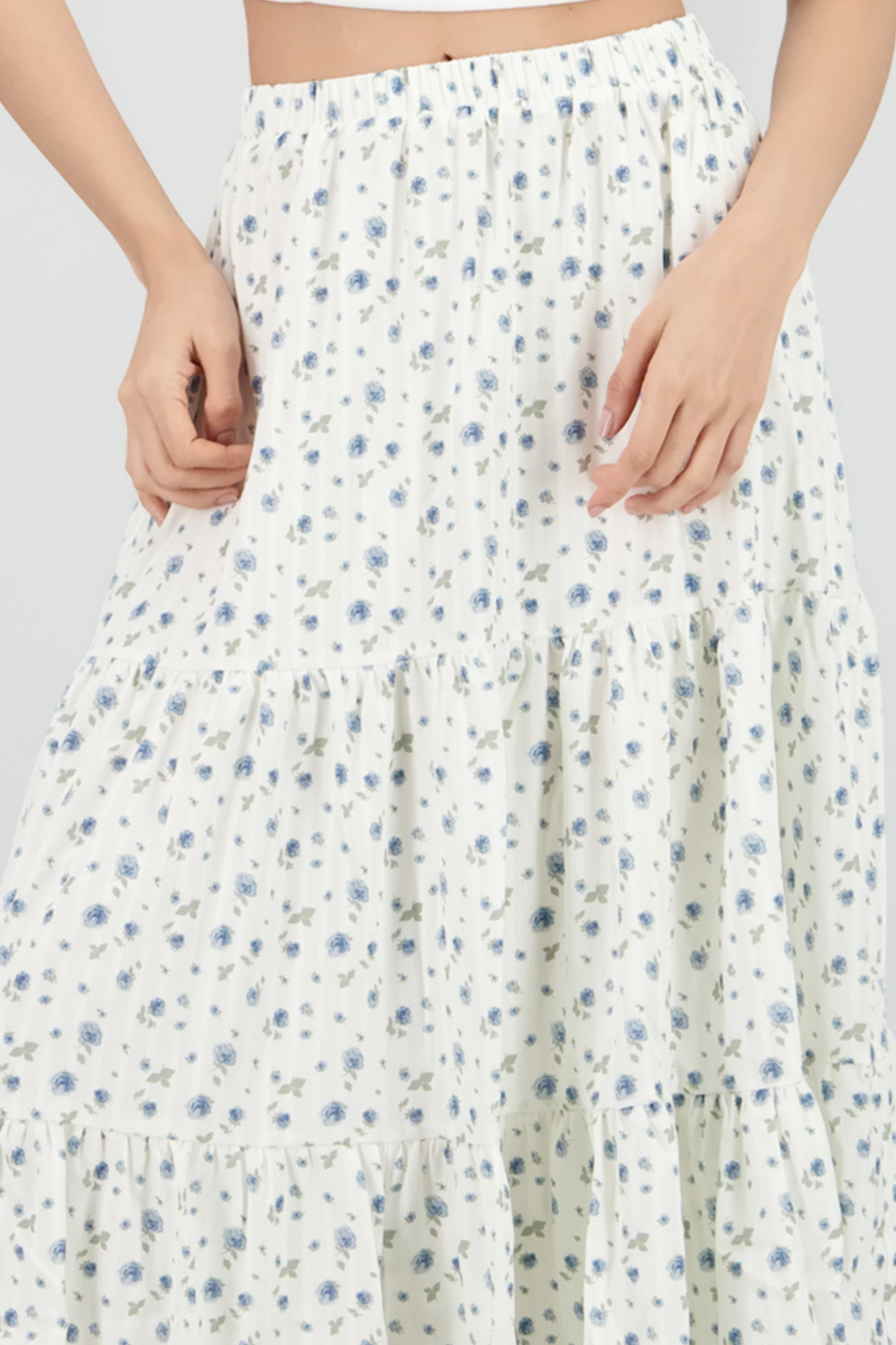 Falda maxi estampado rosas - Image 5