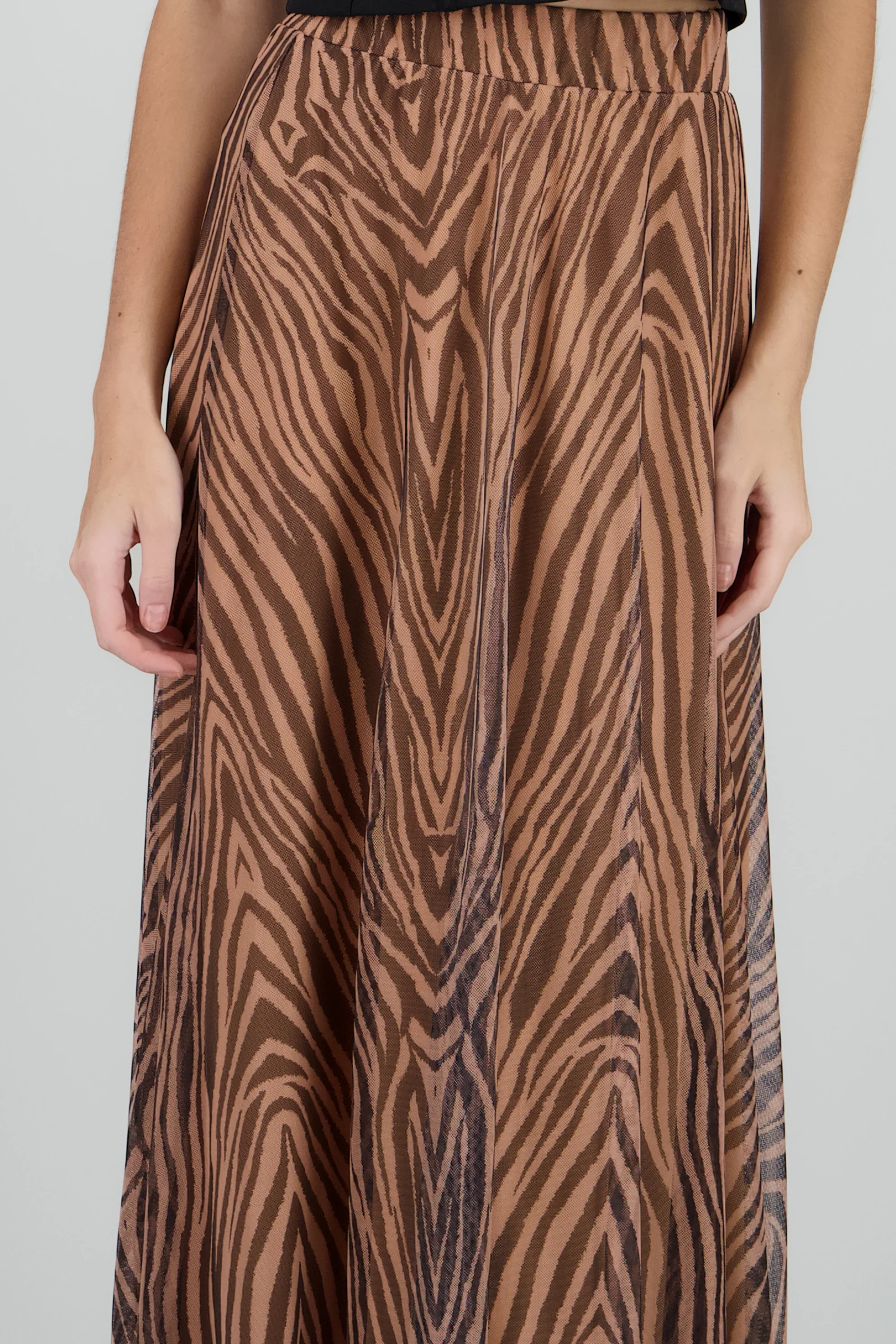 Falda maxi lisa amplia - Image 5