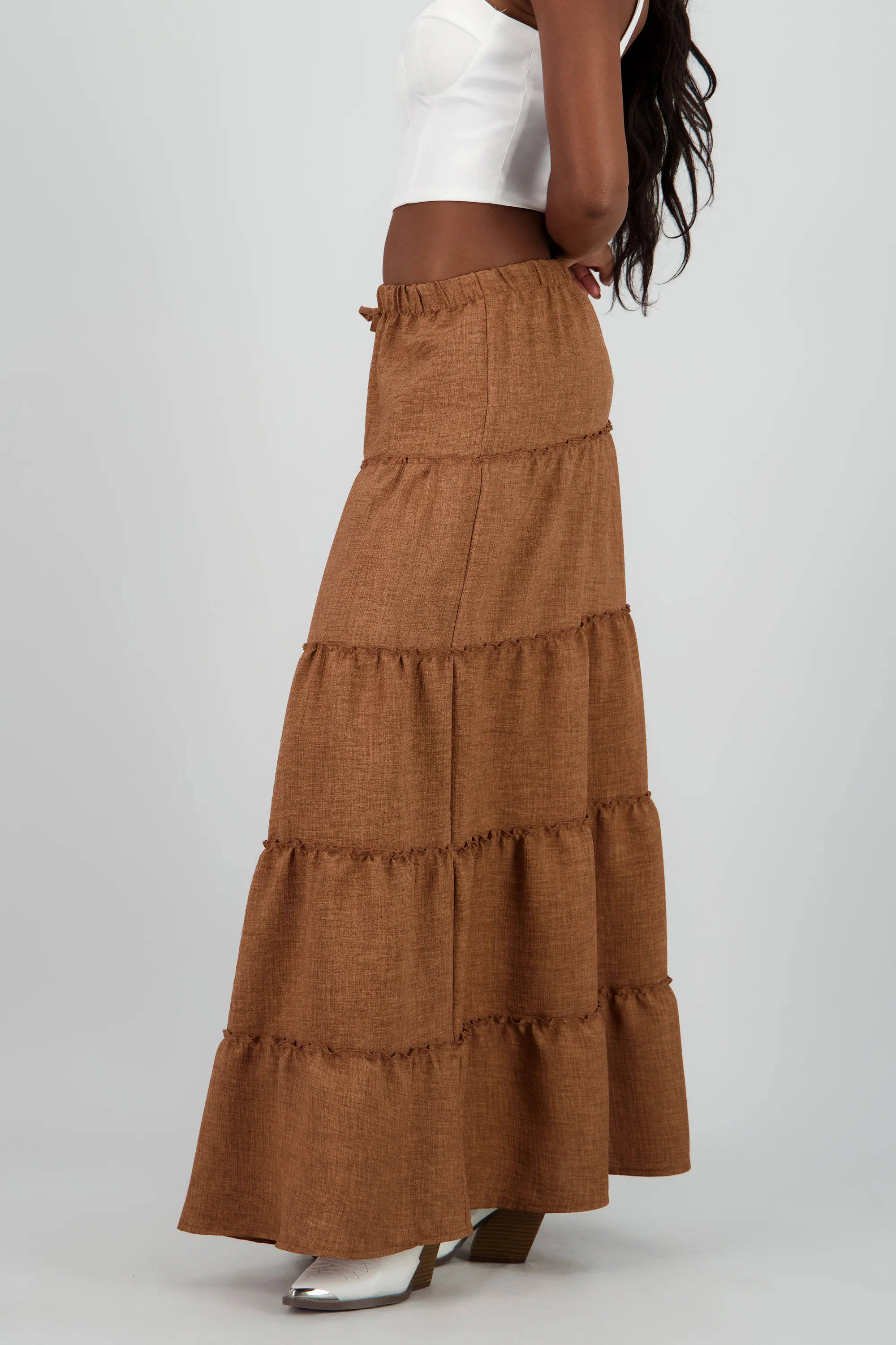 Falda maxi olanes con moño - Image 3