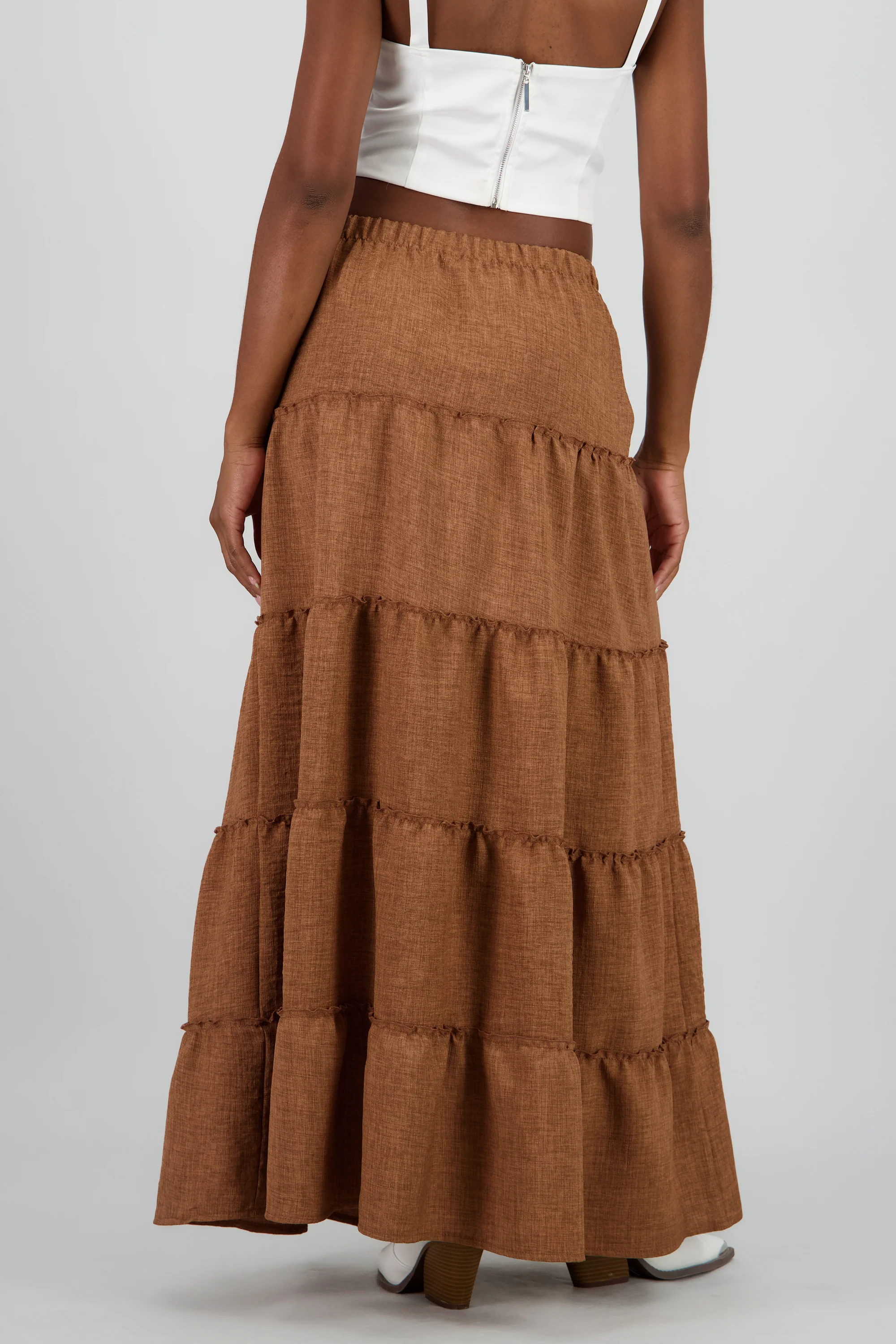 Falda maxi olanes con moño - Image 4