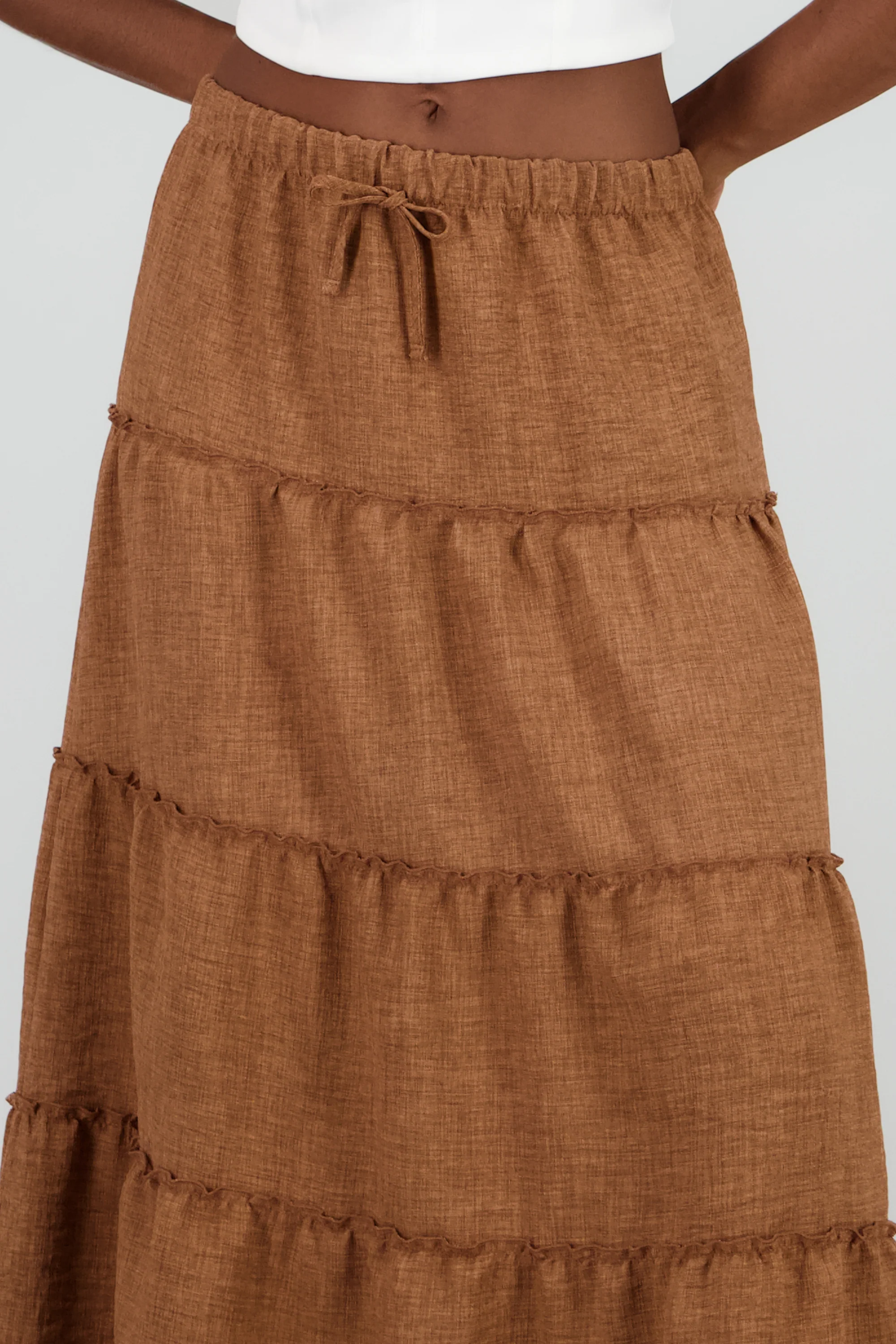 Falda maxi olanes con moño - Image 5