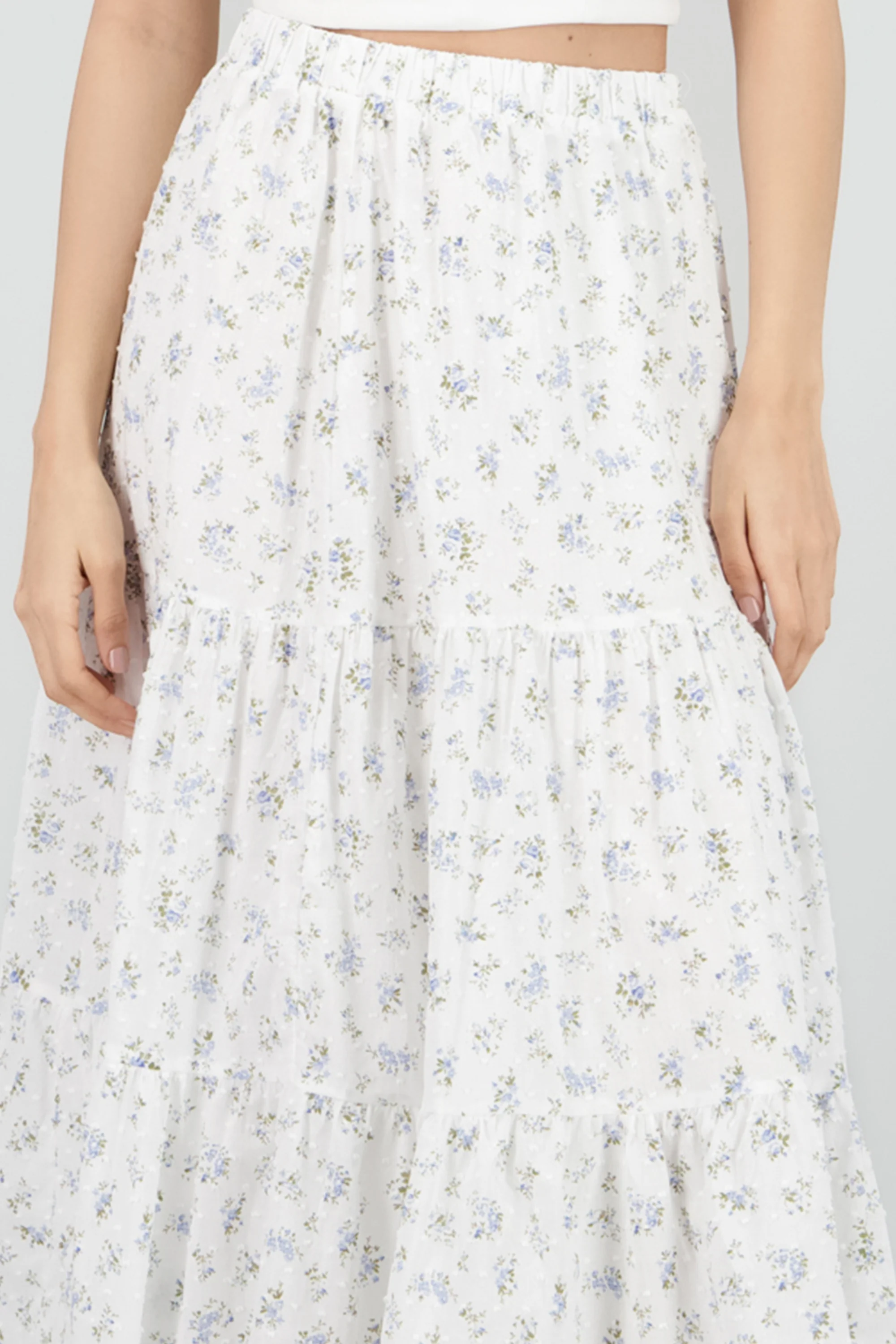 Falda maxi olanes estampado flores - Image 5