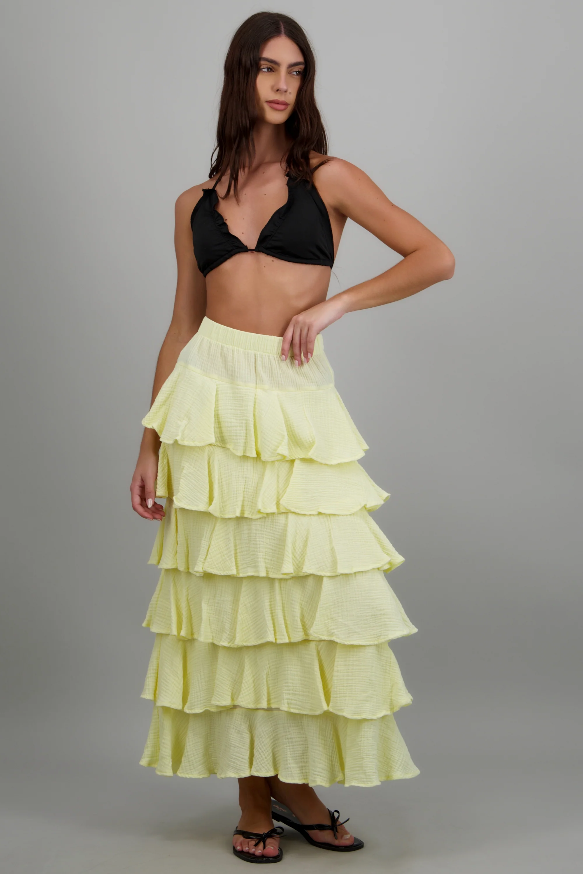 Falda maxi olanes ligera - Image 3
