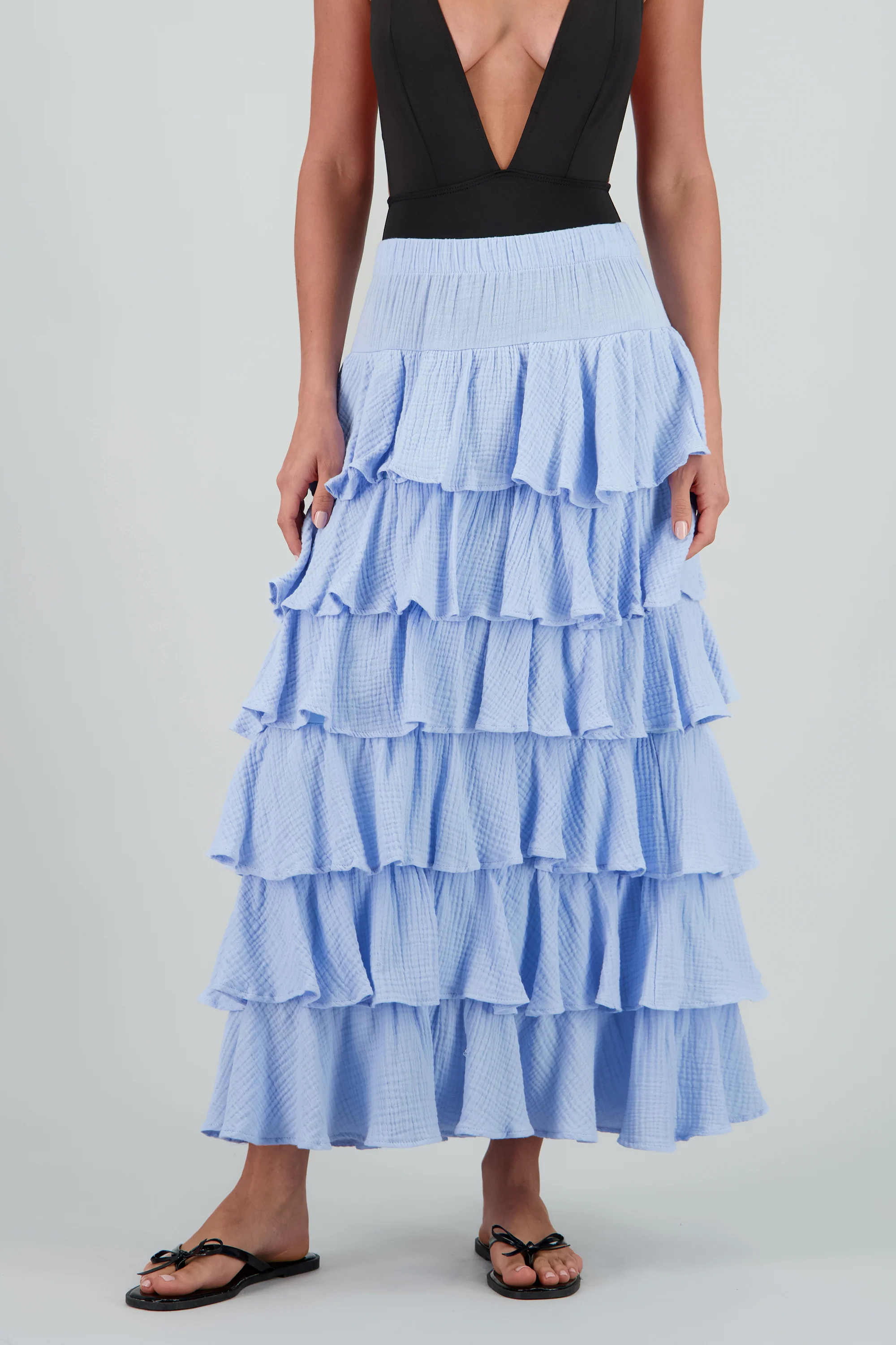 Falda maxi olanes ligera - Image 2