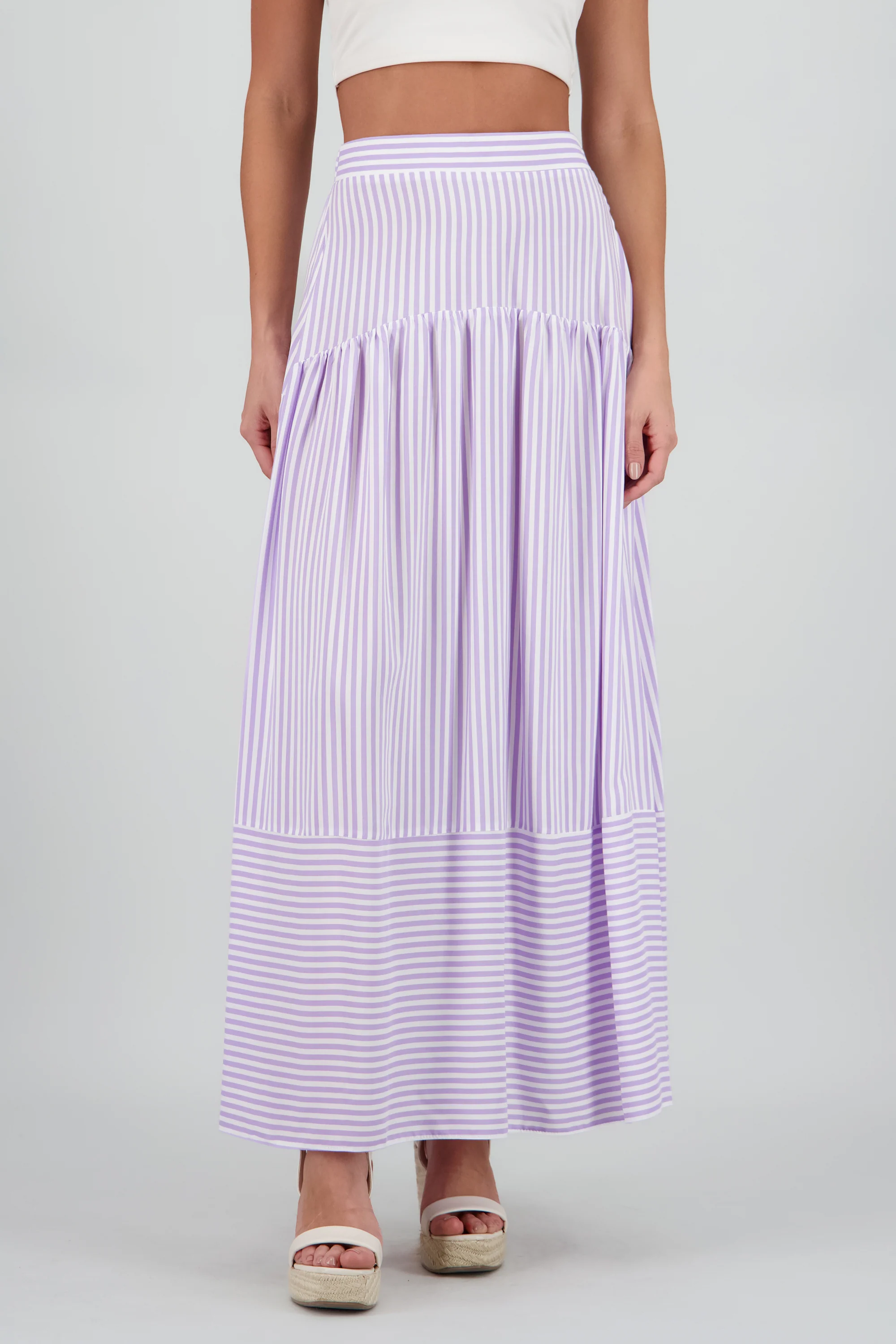 Falda maxi olanes rayas - Image 2