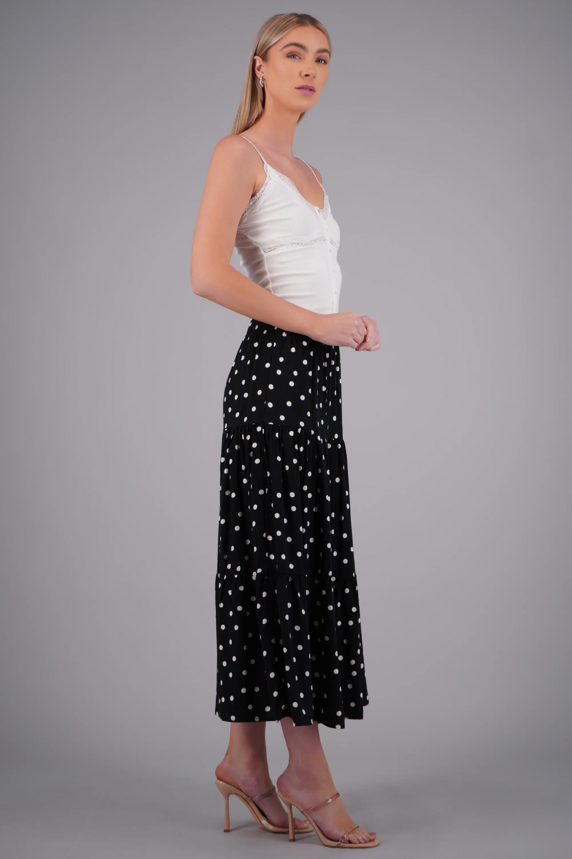 Falda maxi polka dots - Image 3