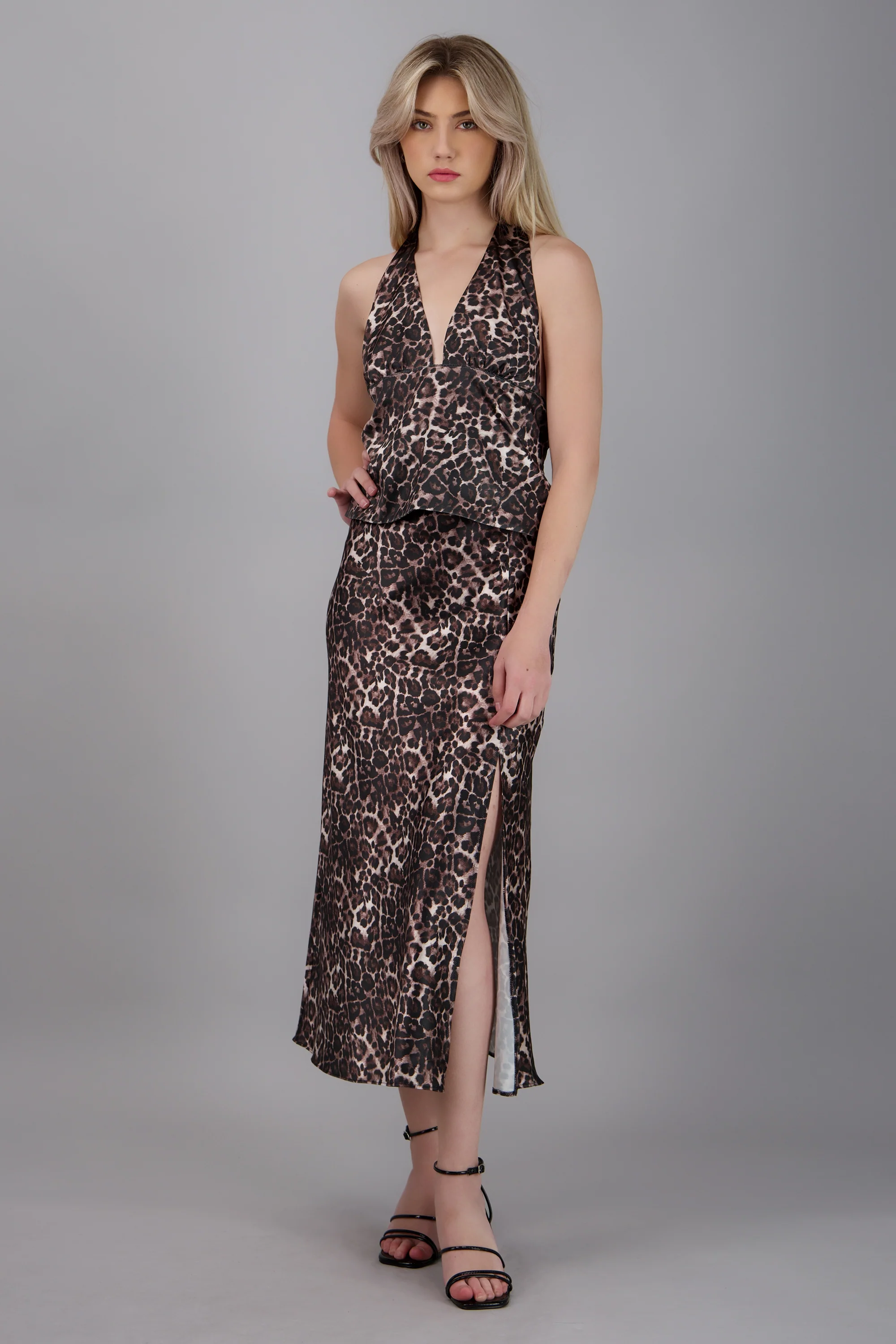 falda midi animal print - Image 2