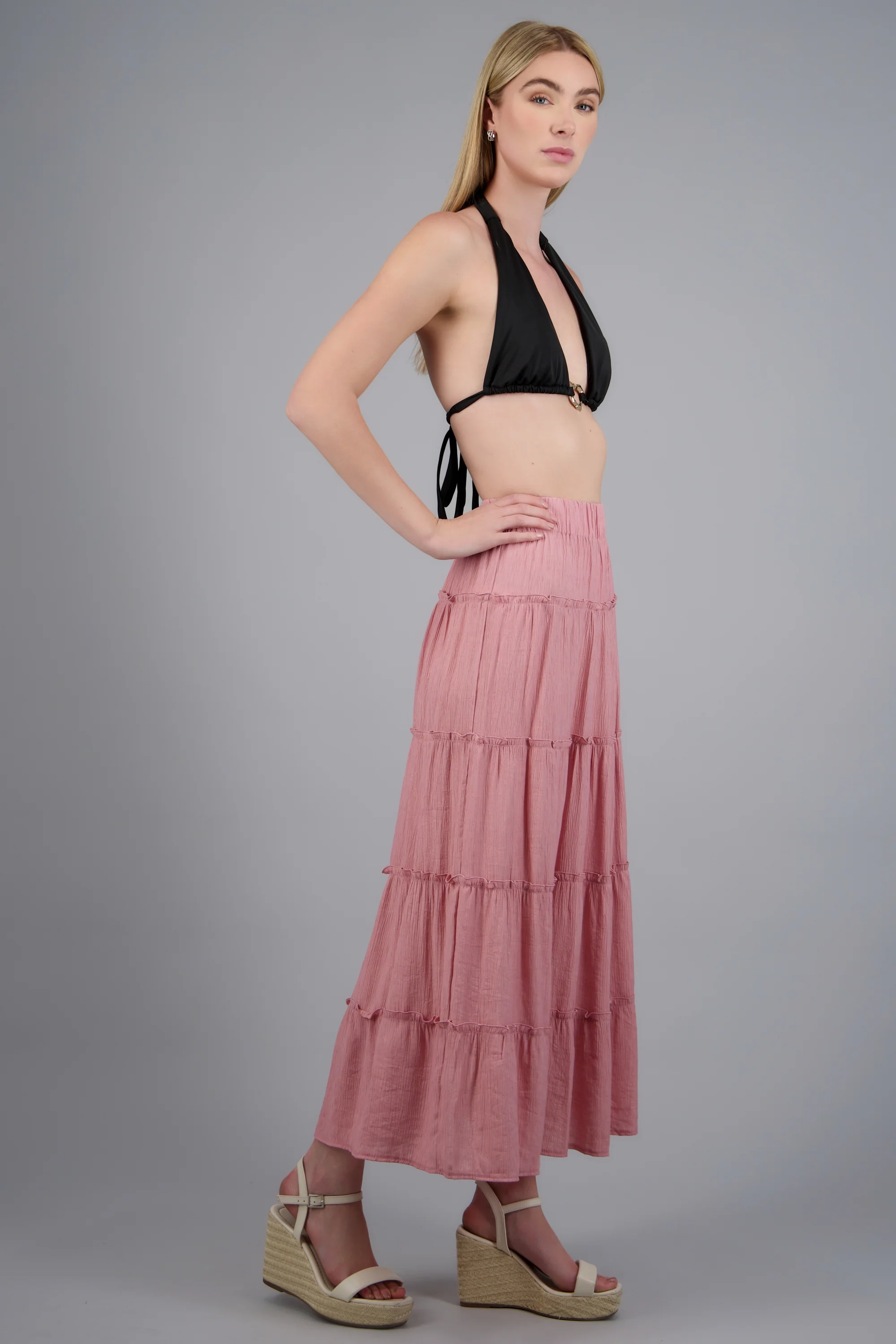 Falda midi cortes ligera - Image 2