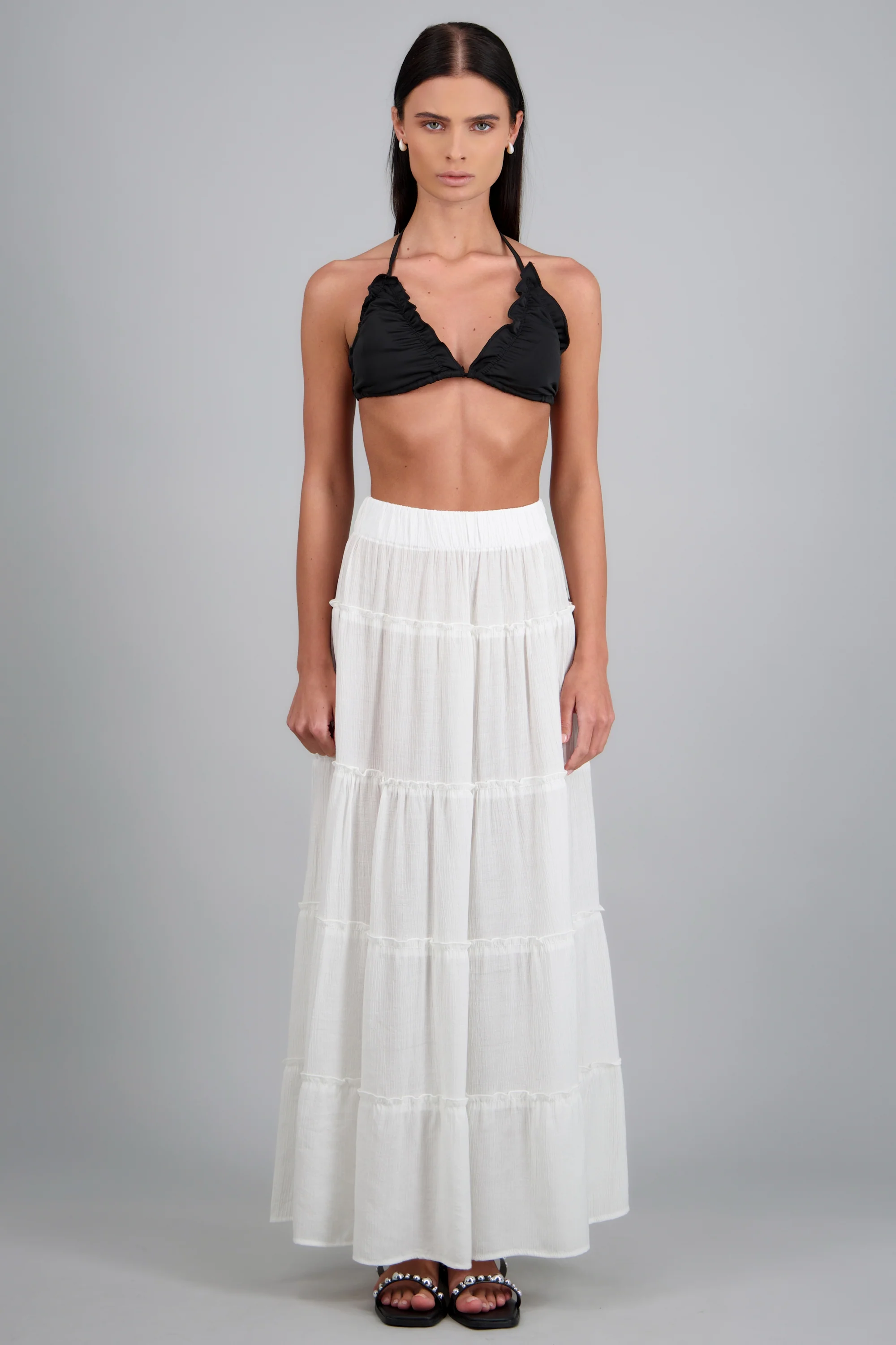 Falda midi cortes ligera - Image 2