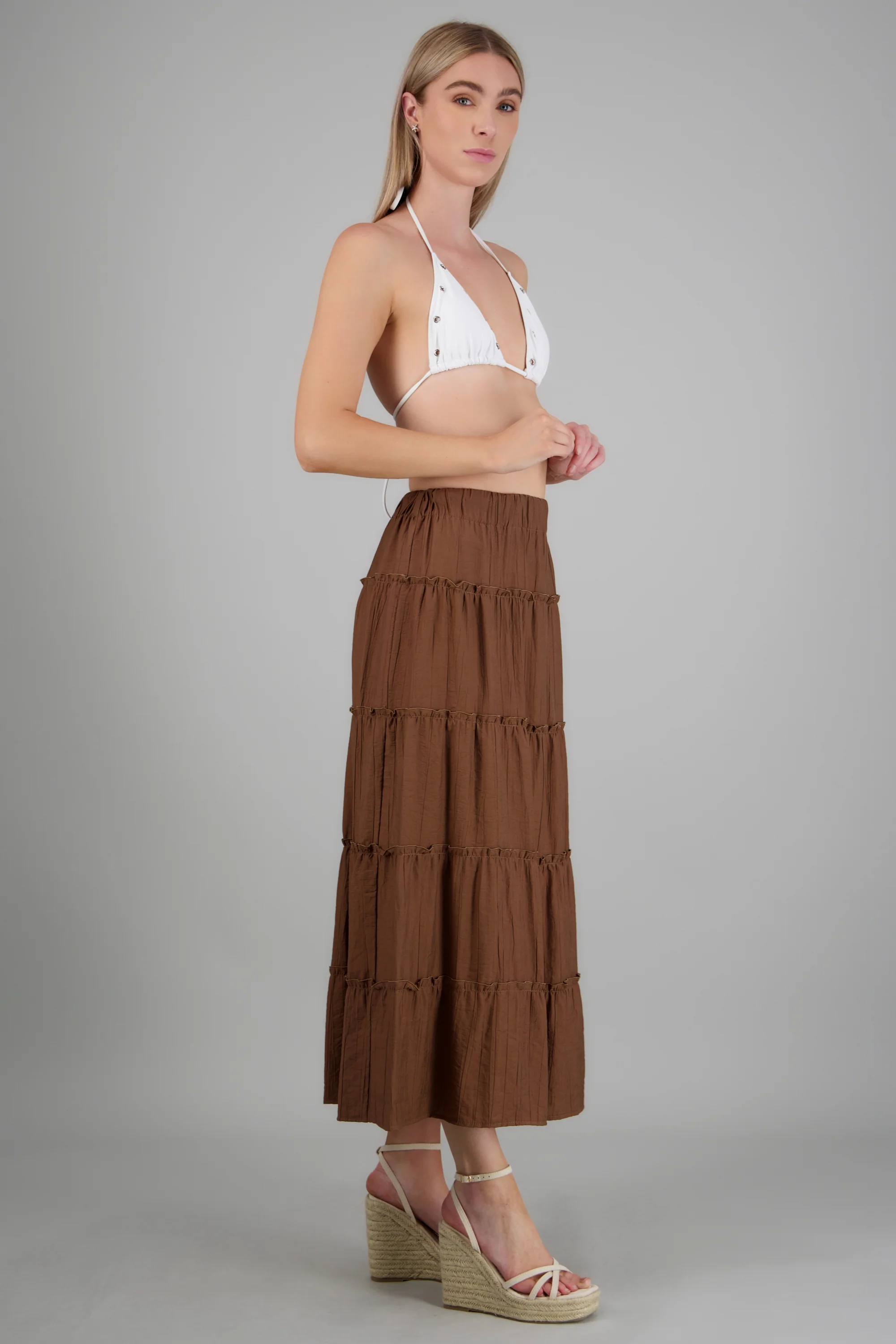 Falda midi cortes ligera - Image 3