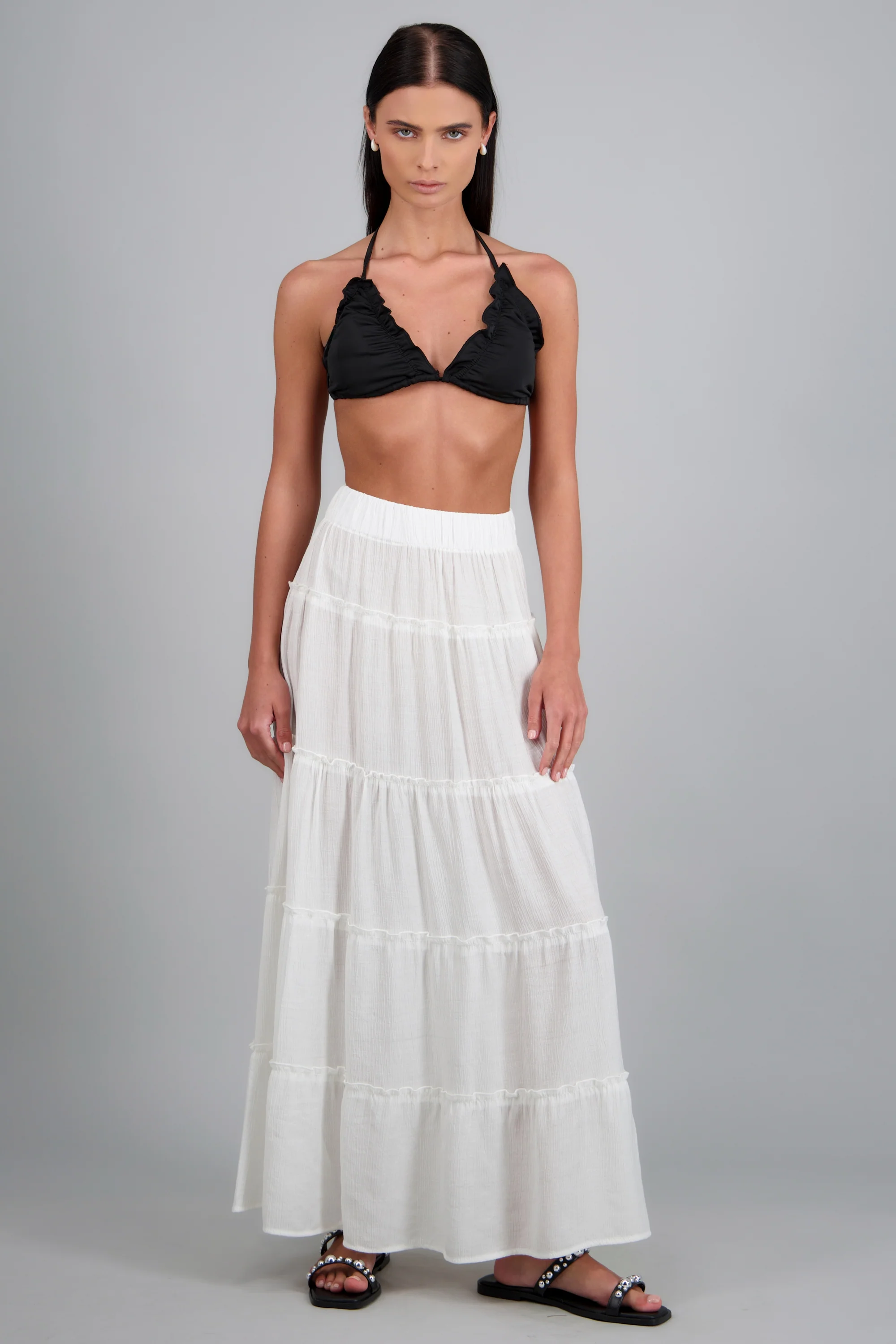 Falda midi cortes ligera - Image 3
