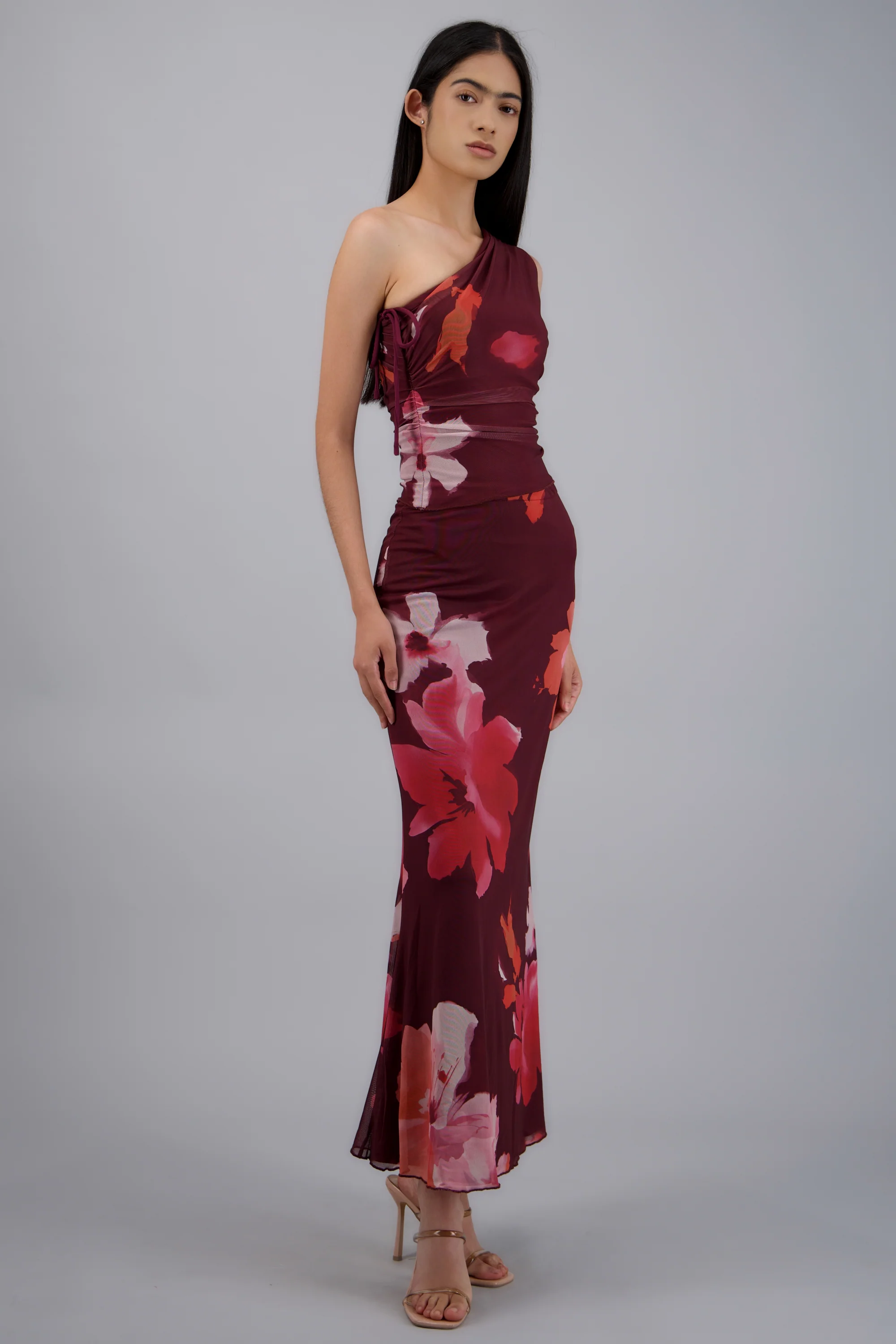Falda midi estampado flores - Image 2