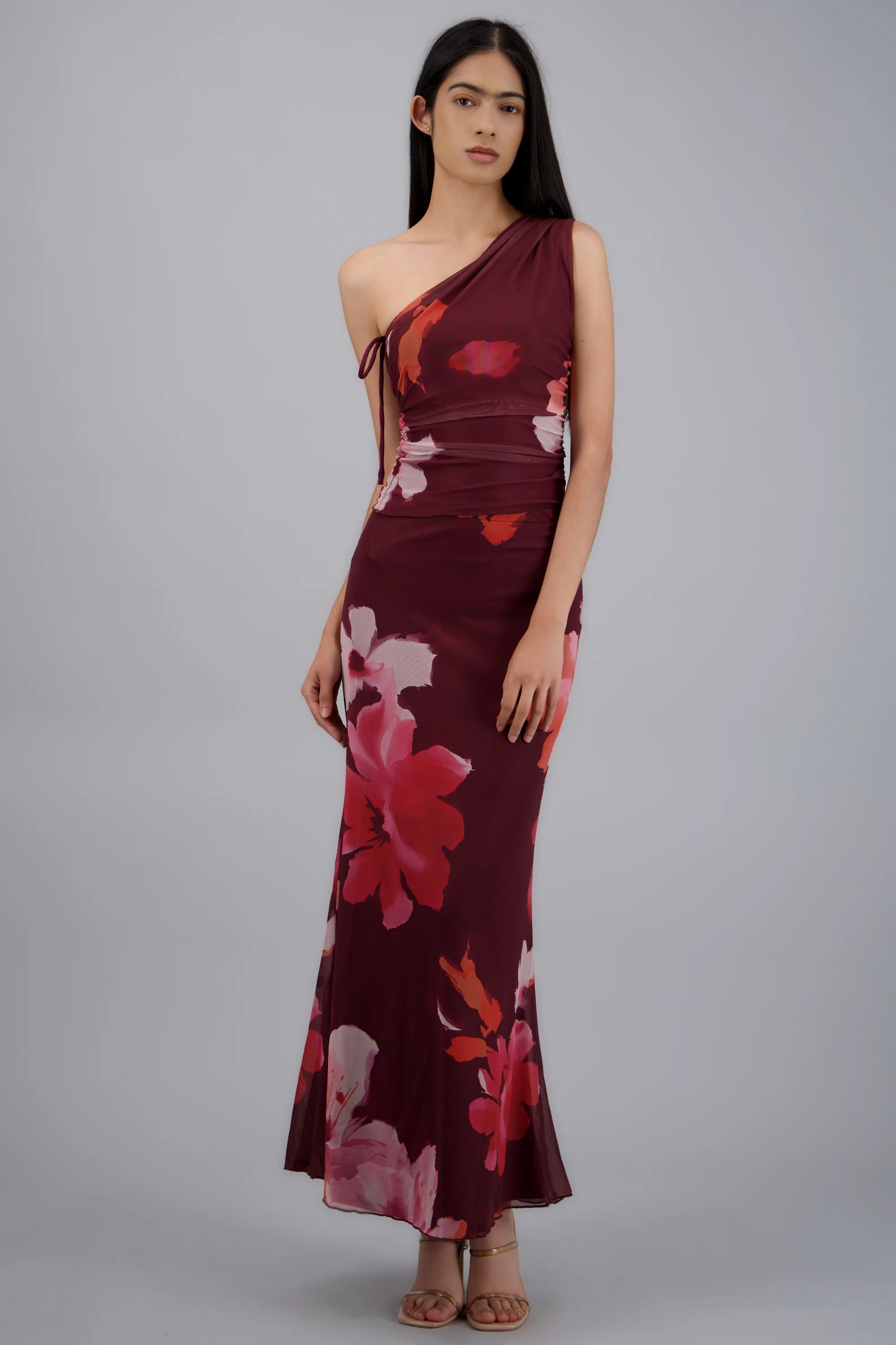 Falda midi estampado flores - Image 3