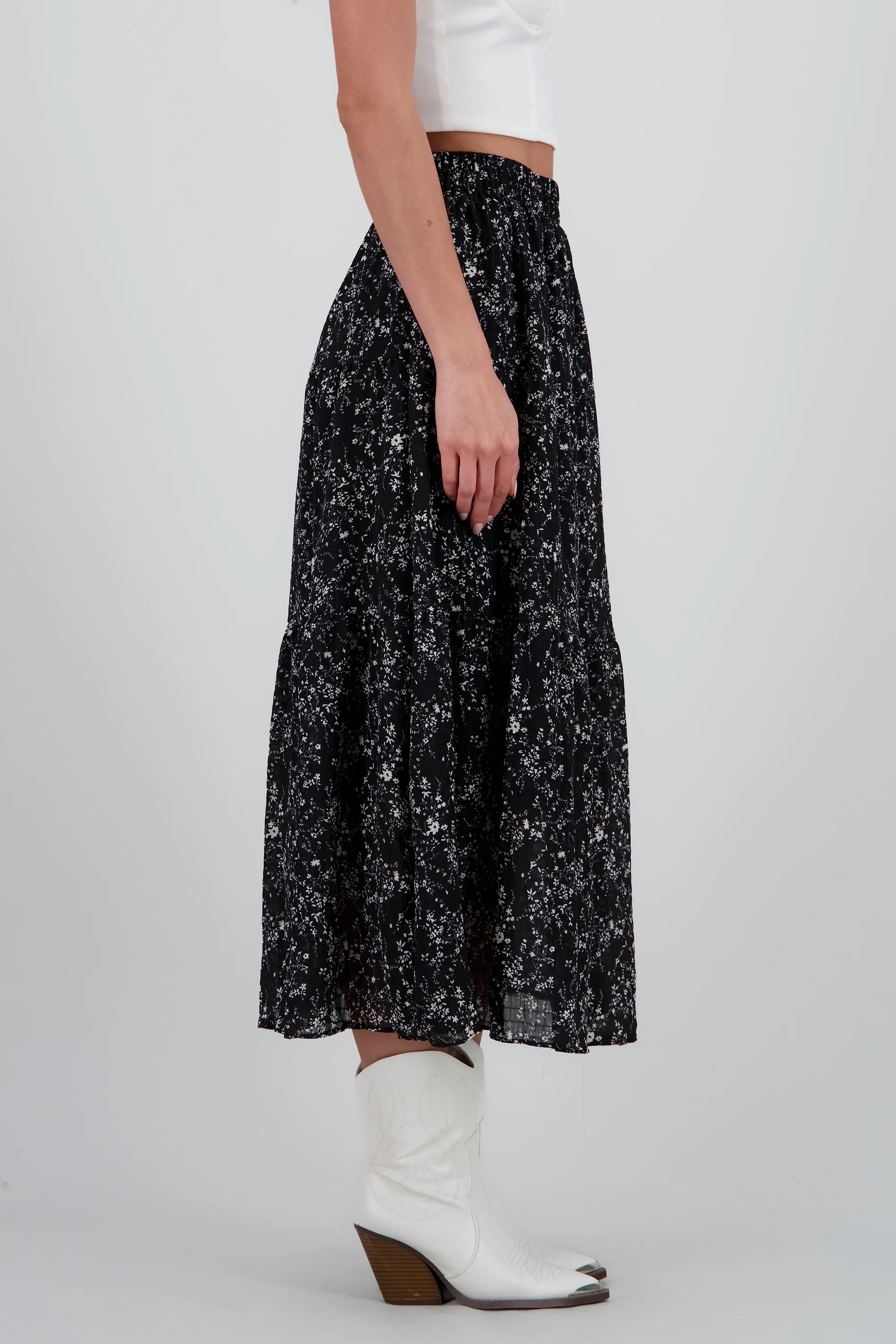 Falda midi flores - Image 3