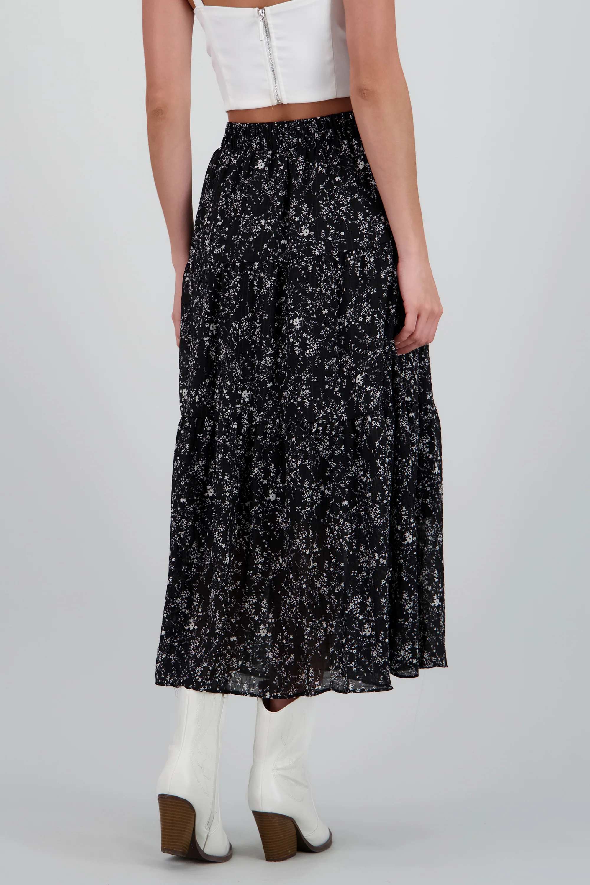 Falda midi flores - Image 4