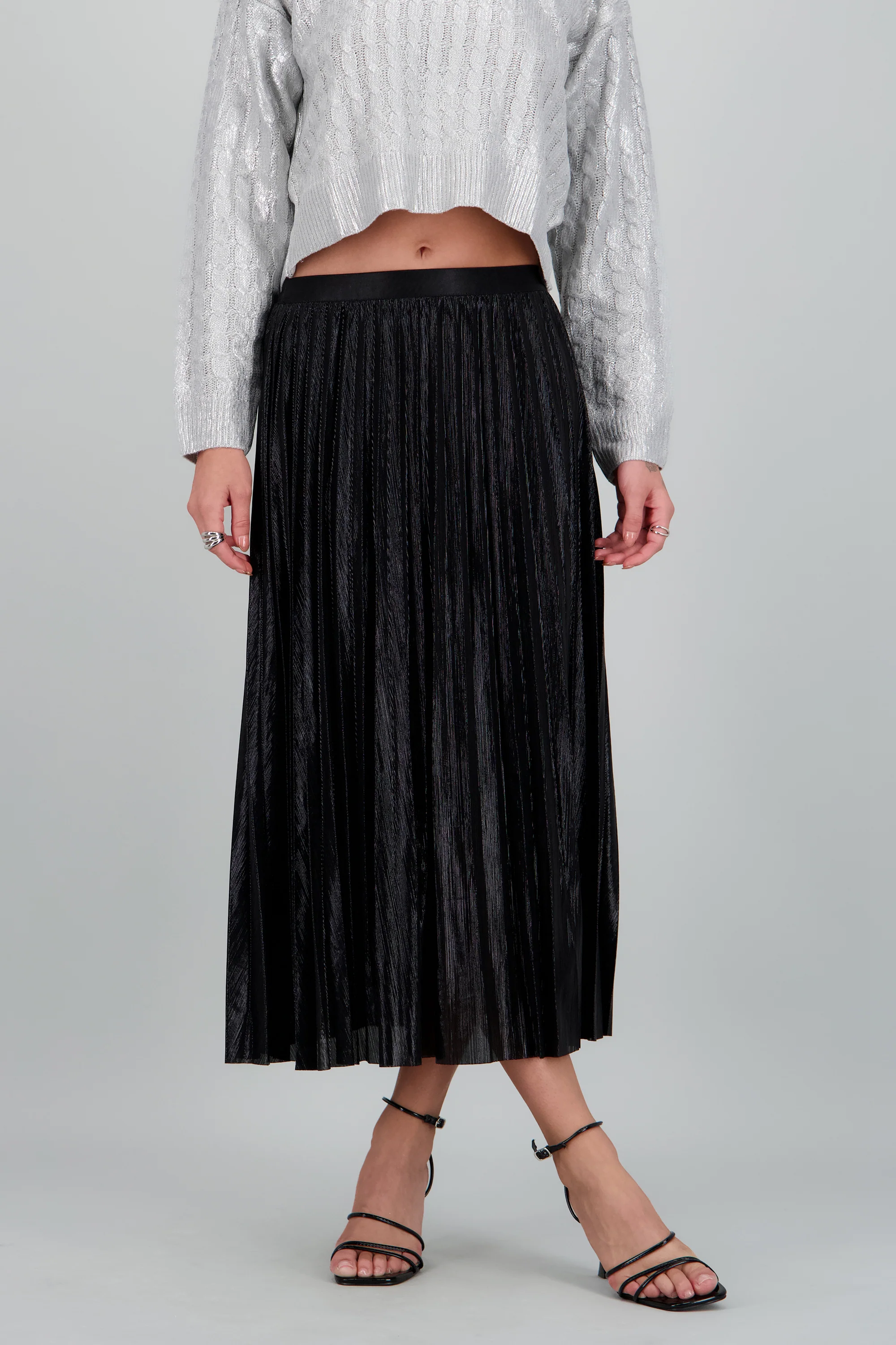 Falda midi tableada - Image 2