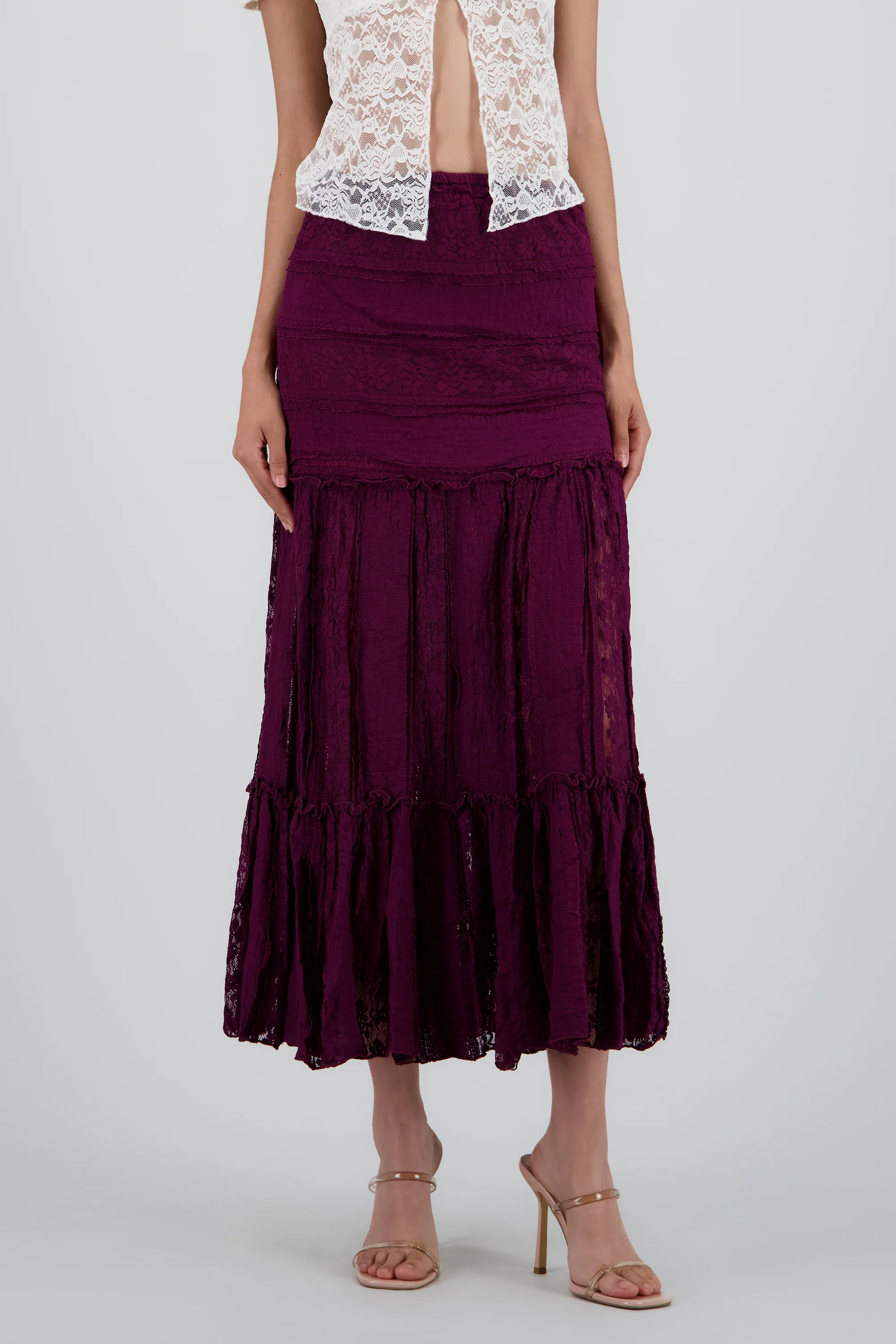 FALDA MIDI TEXTURA - Image 2