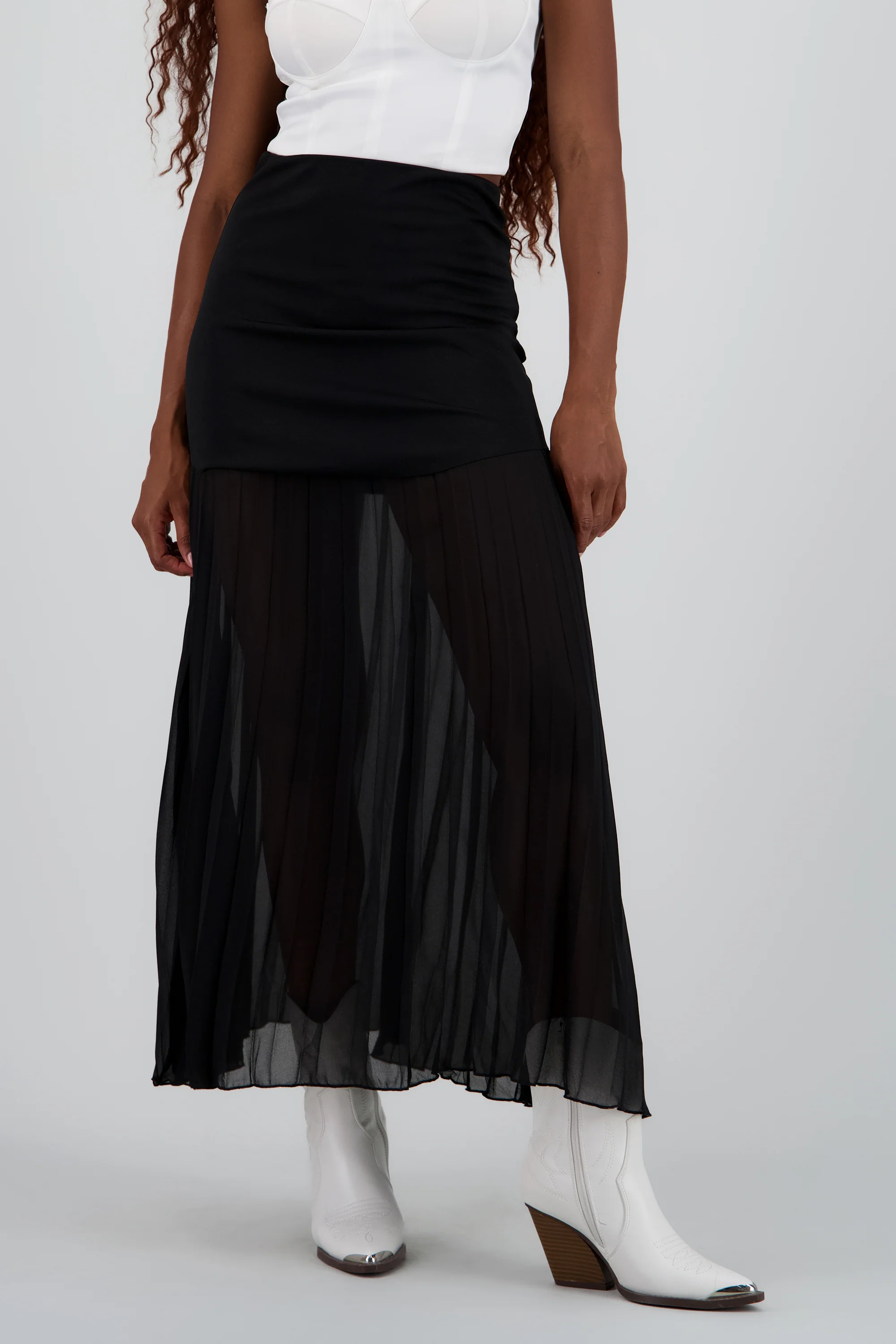 Falda midi transparencia - Image 2