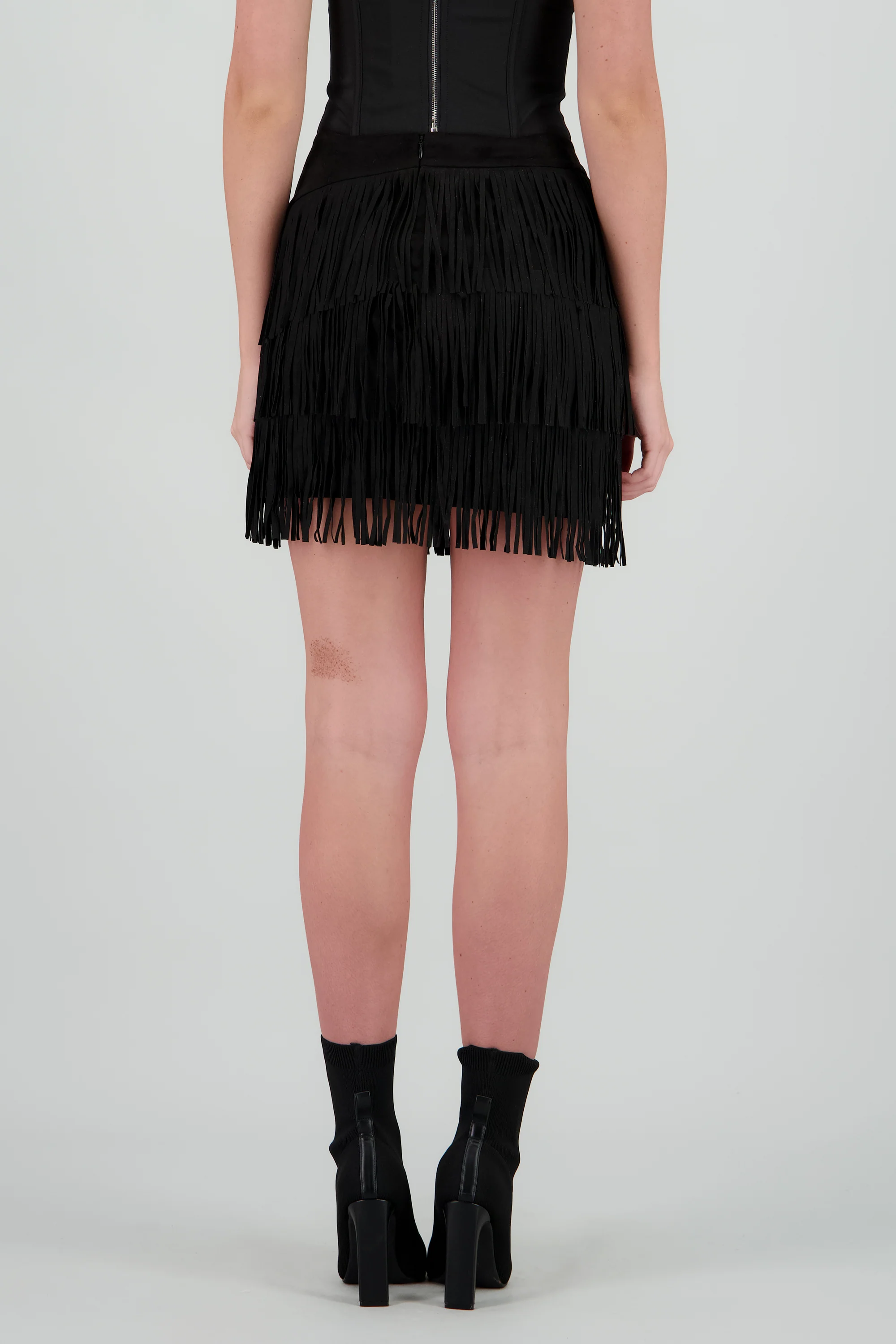 Falda mini fringe suede - Image 4