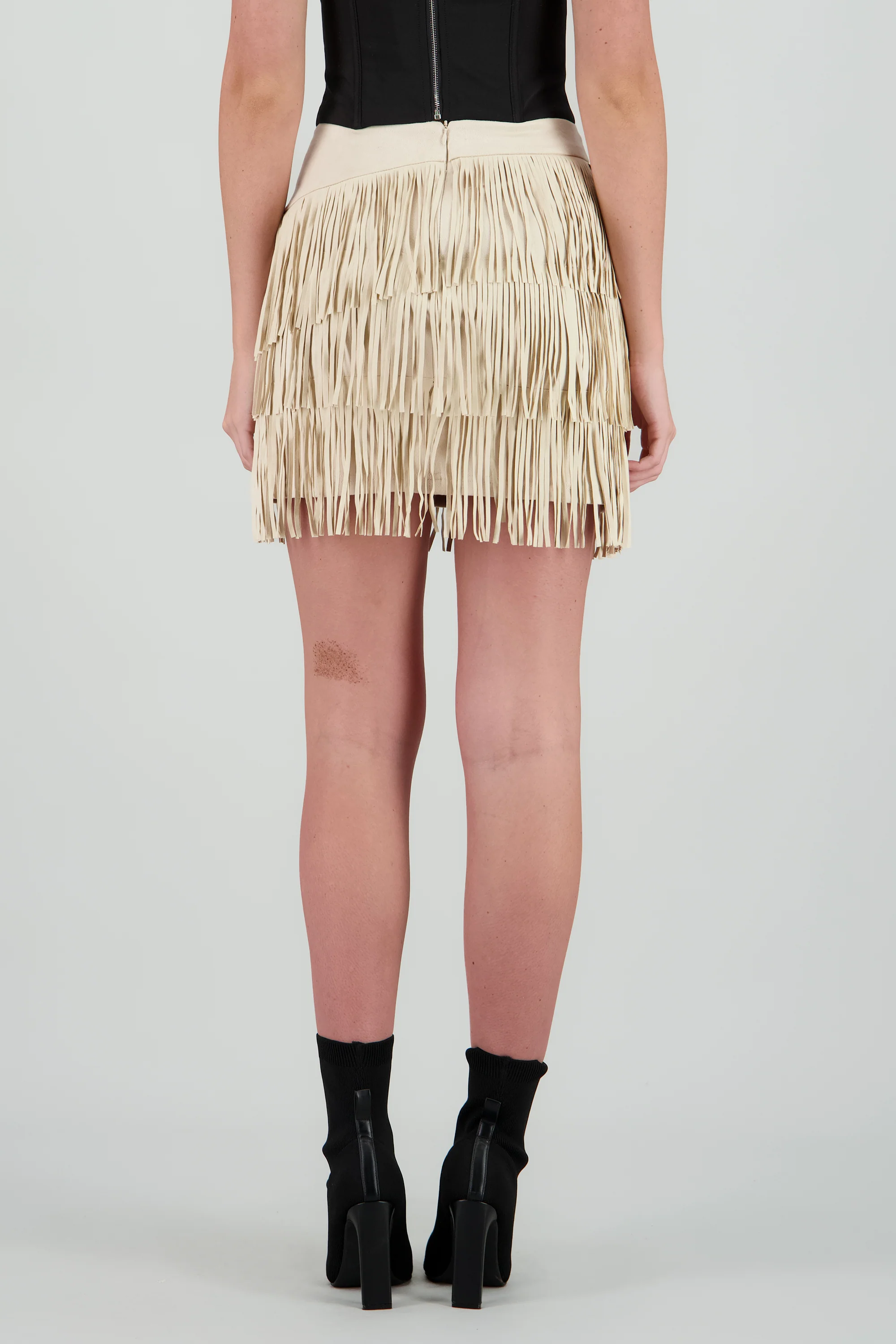 Falda mini fringe suede - Image 4
