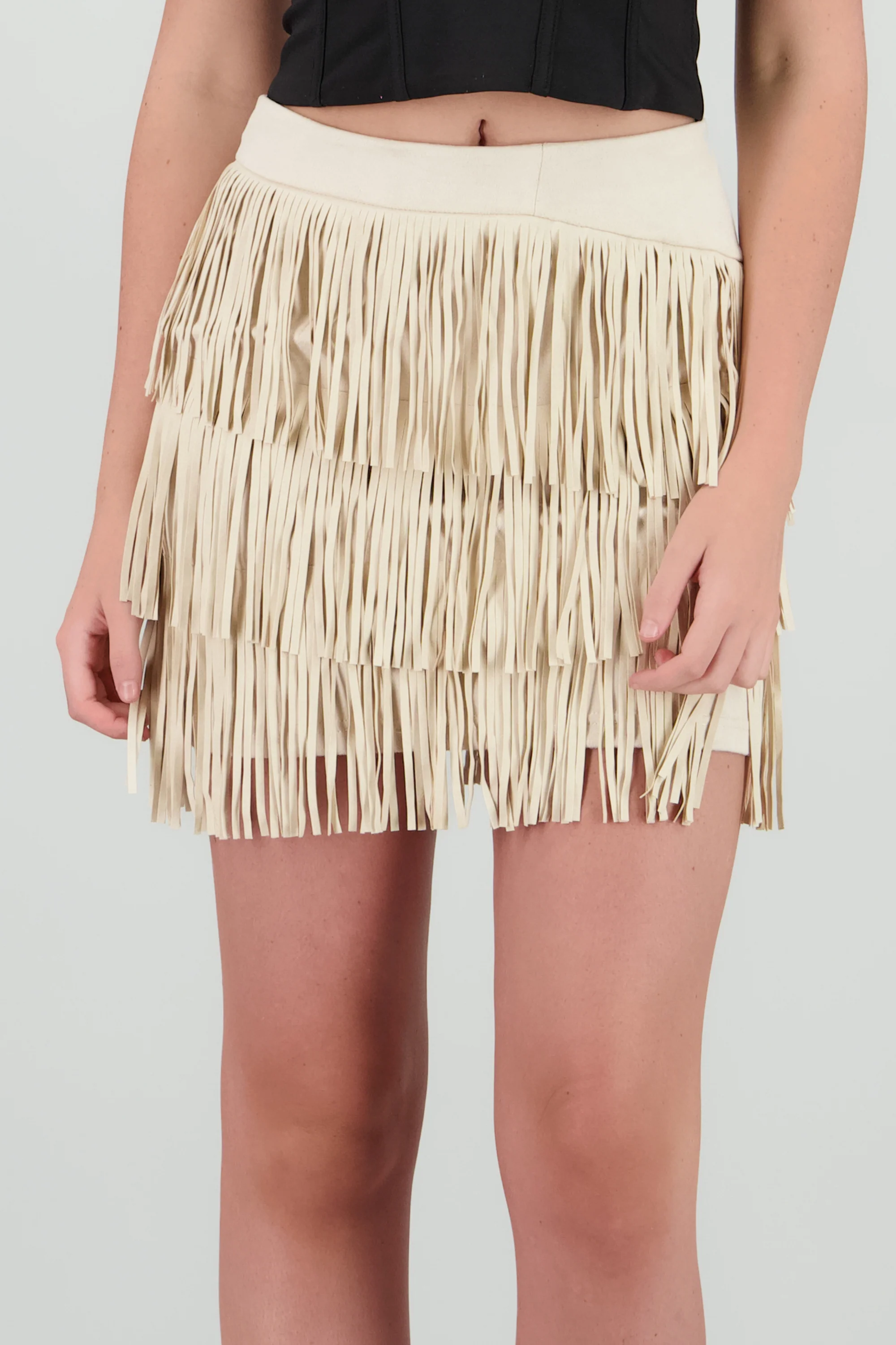 Falda mini fringe suede - Image 5