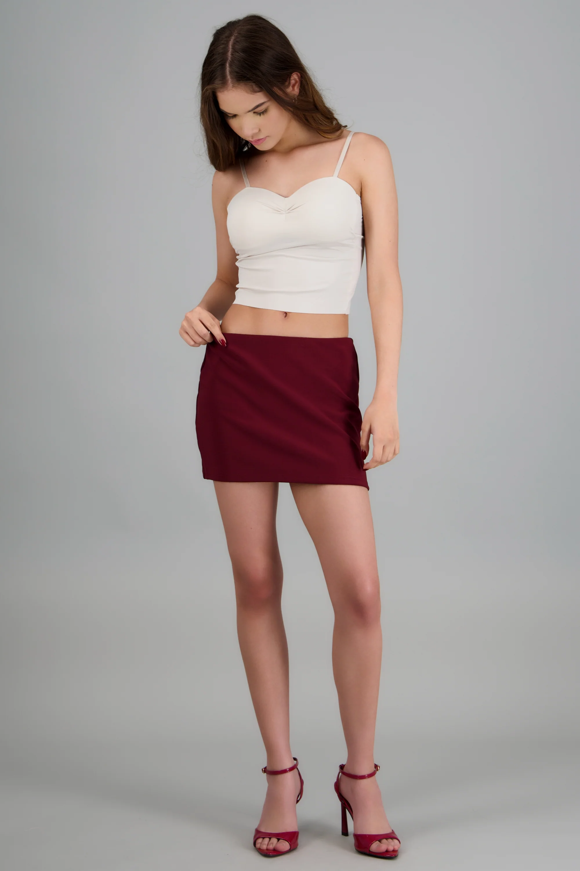 Falda mini lisa - Image 3