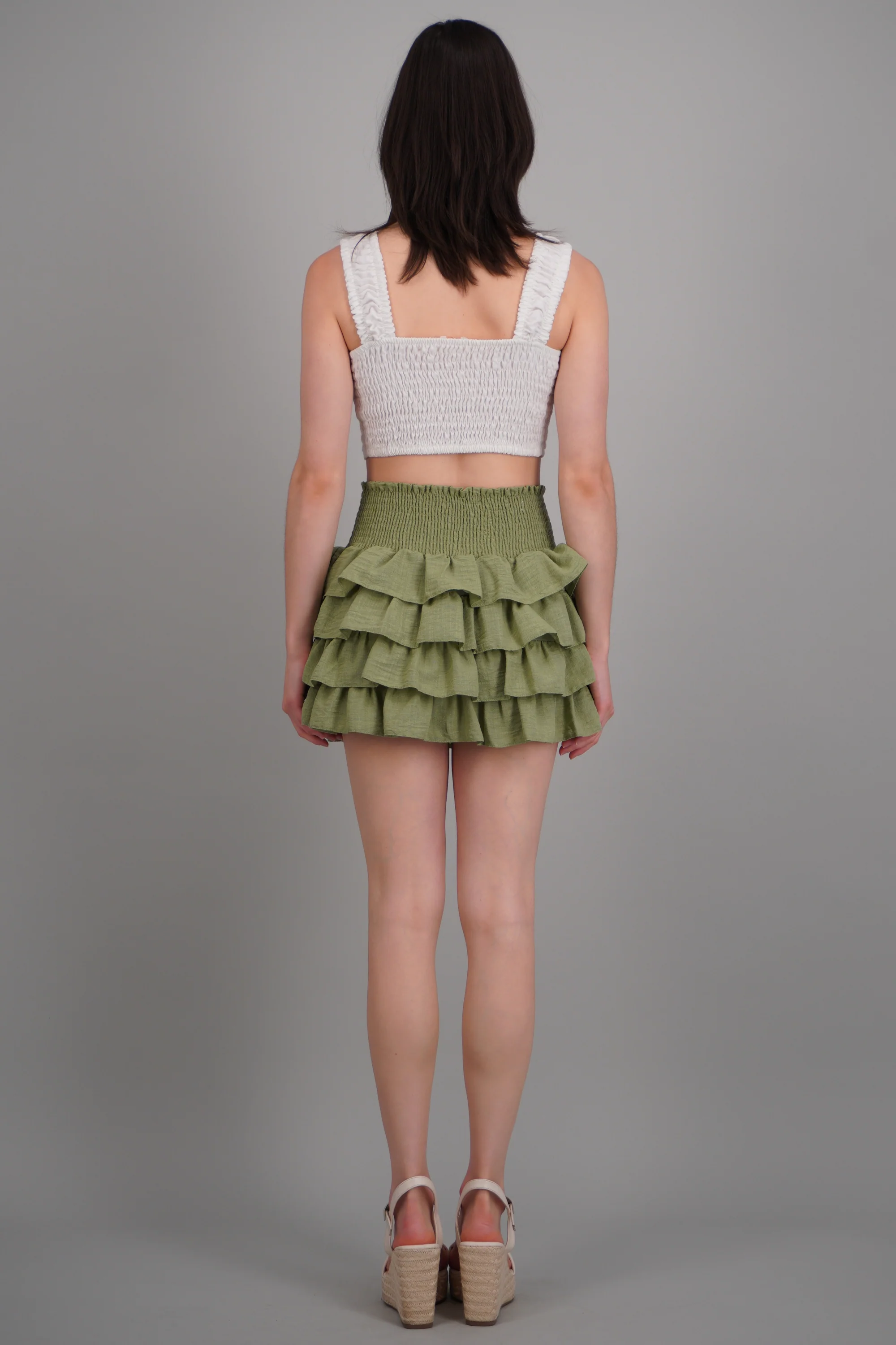 Falda mini olanes detalle textura - Image 4