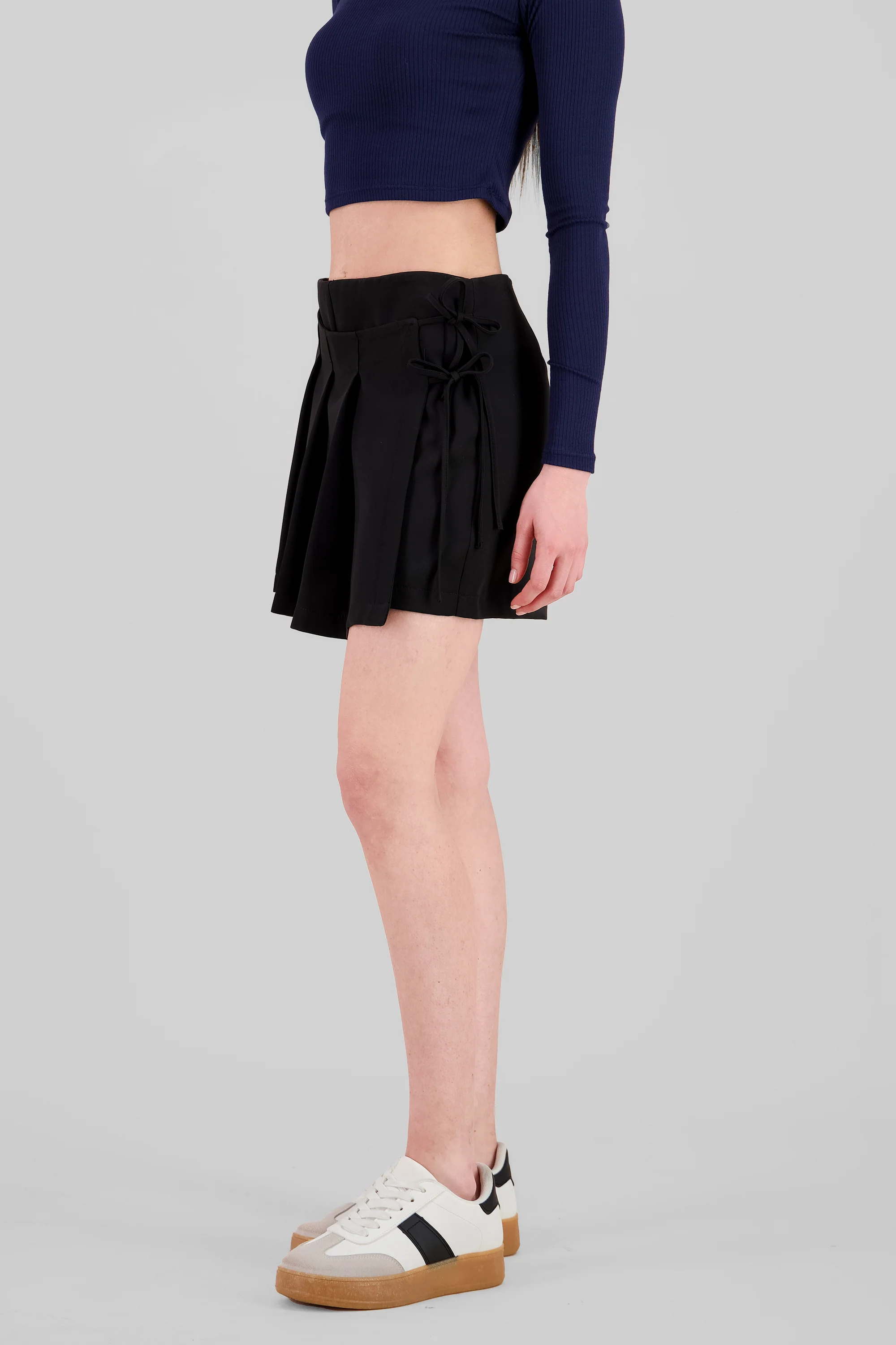 Falda short mini tableado - Image 3