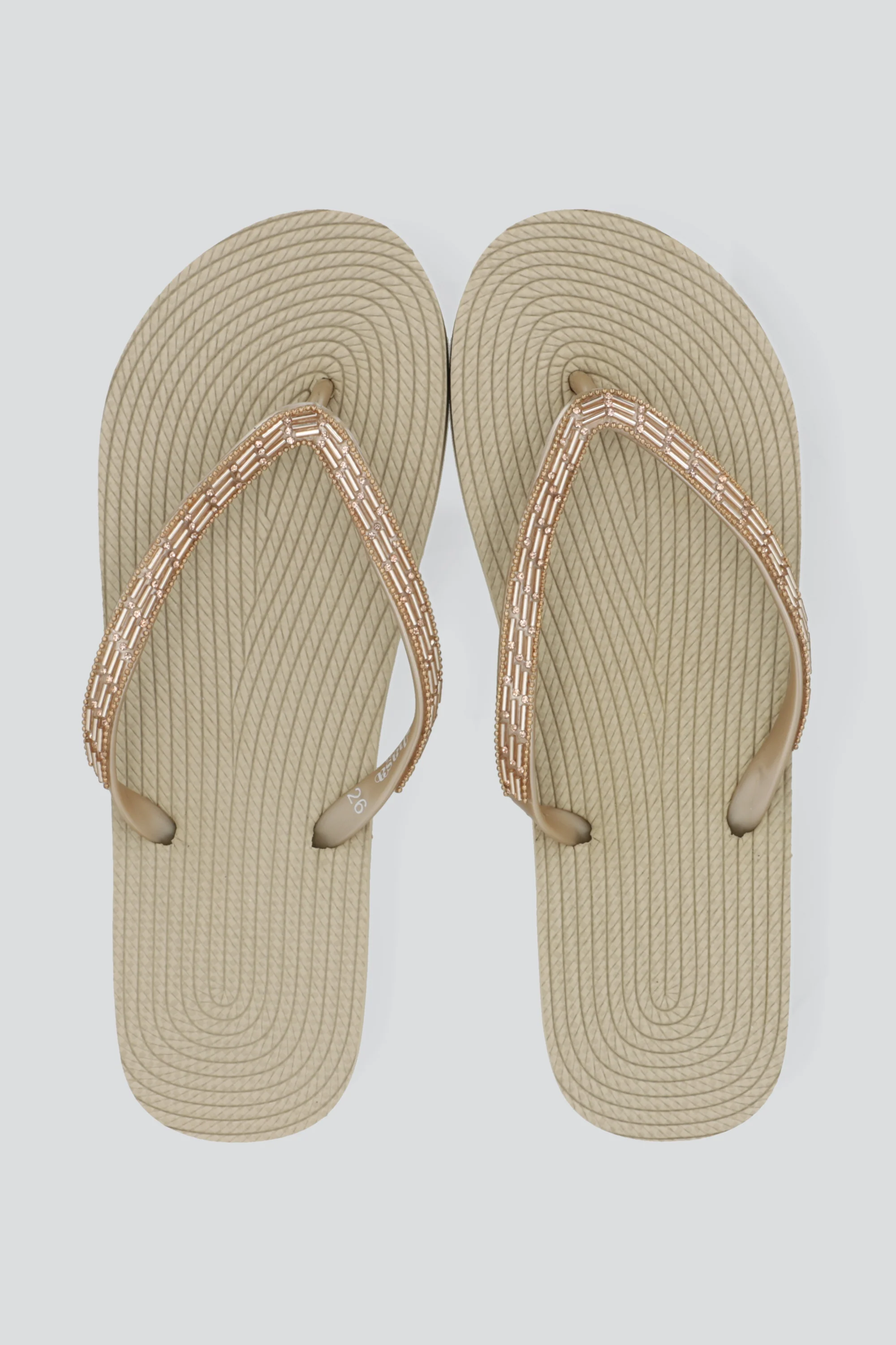 Flip flop chinela brillos largos