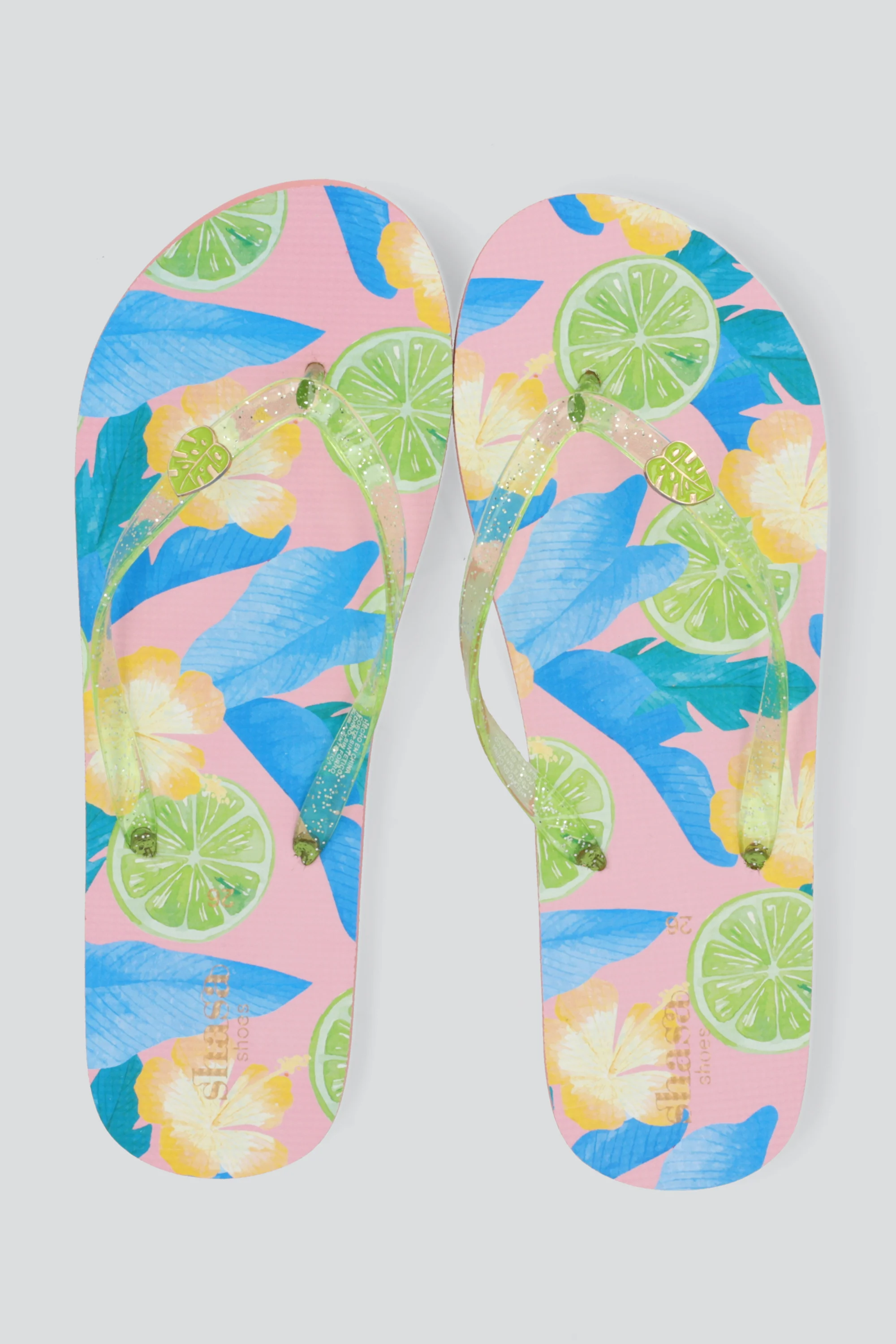 Flip flop estampado tropical