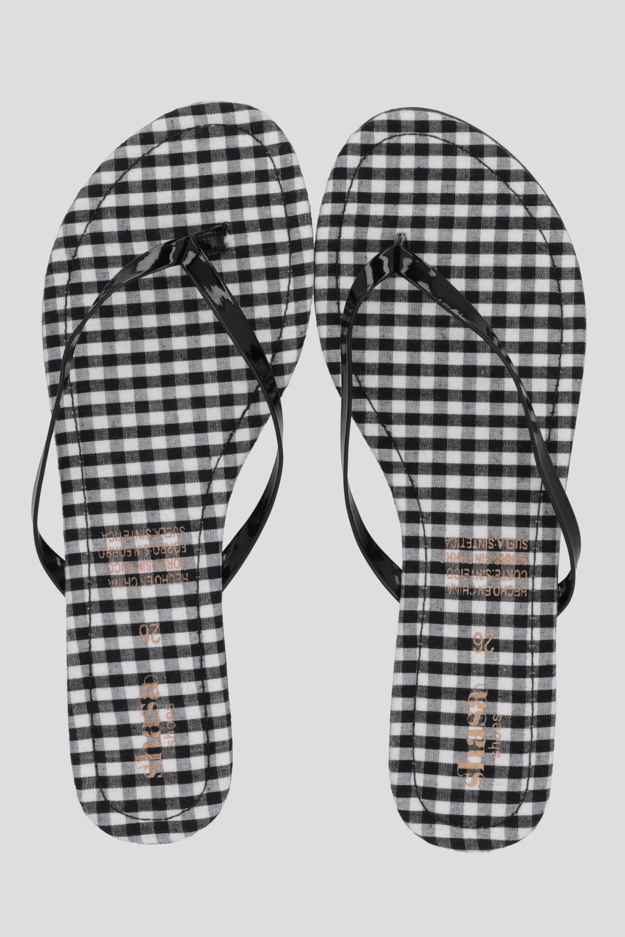 Flip flop gingham