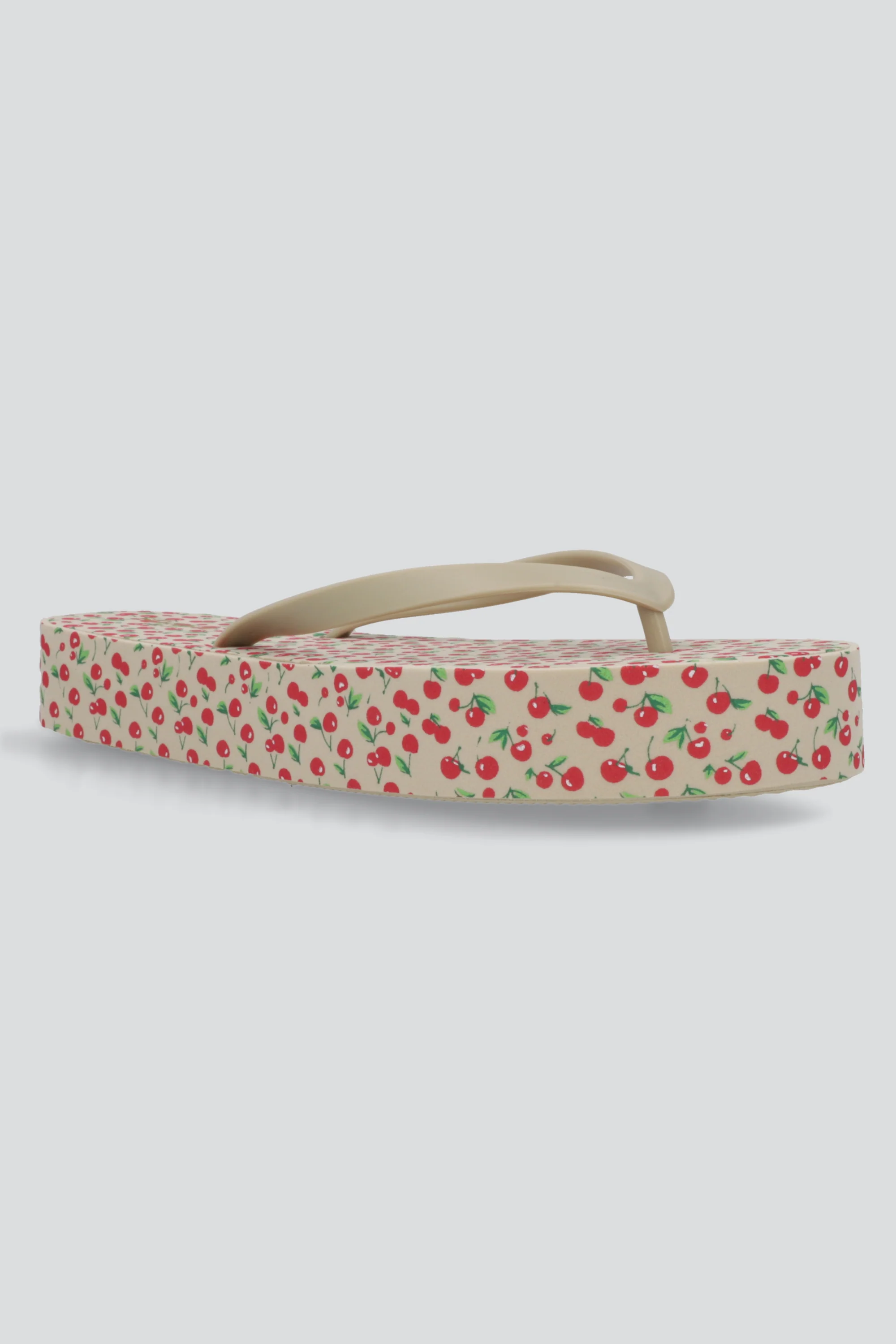 Flip flop plataforma estampado cerezas - Image 4