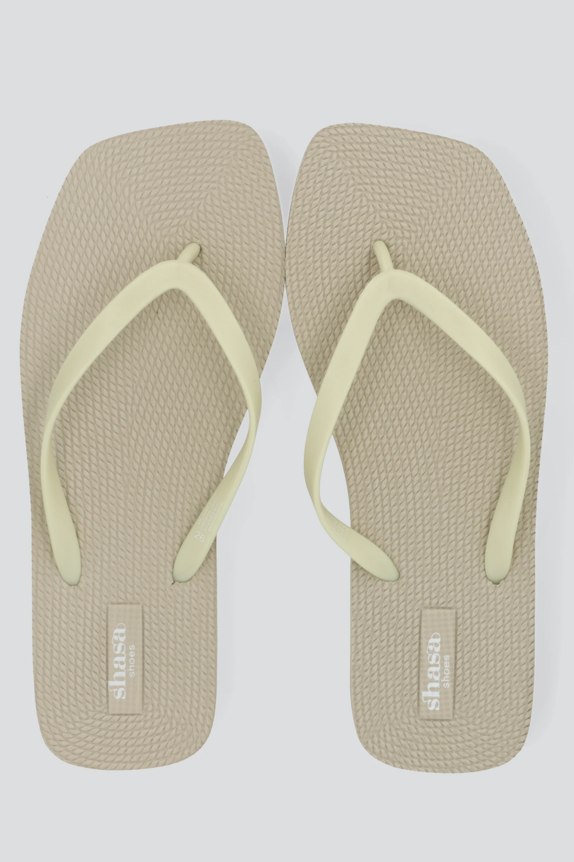 Flip flop plataforma punta cuadrada