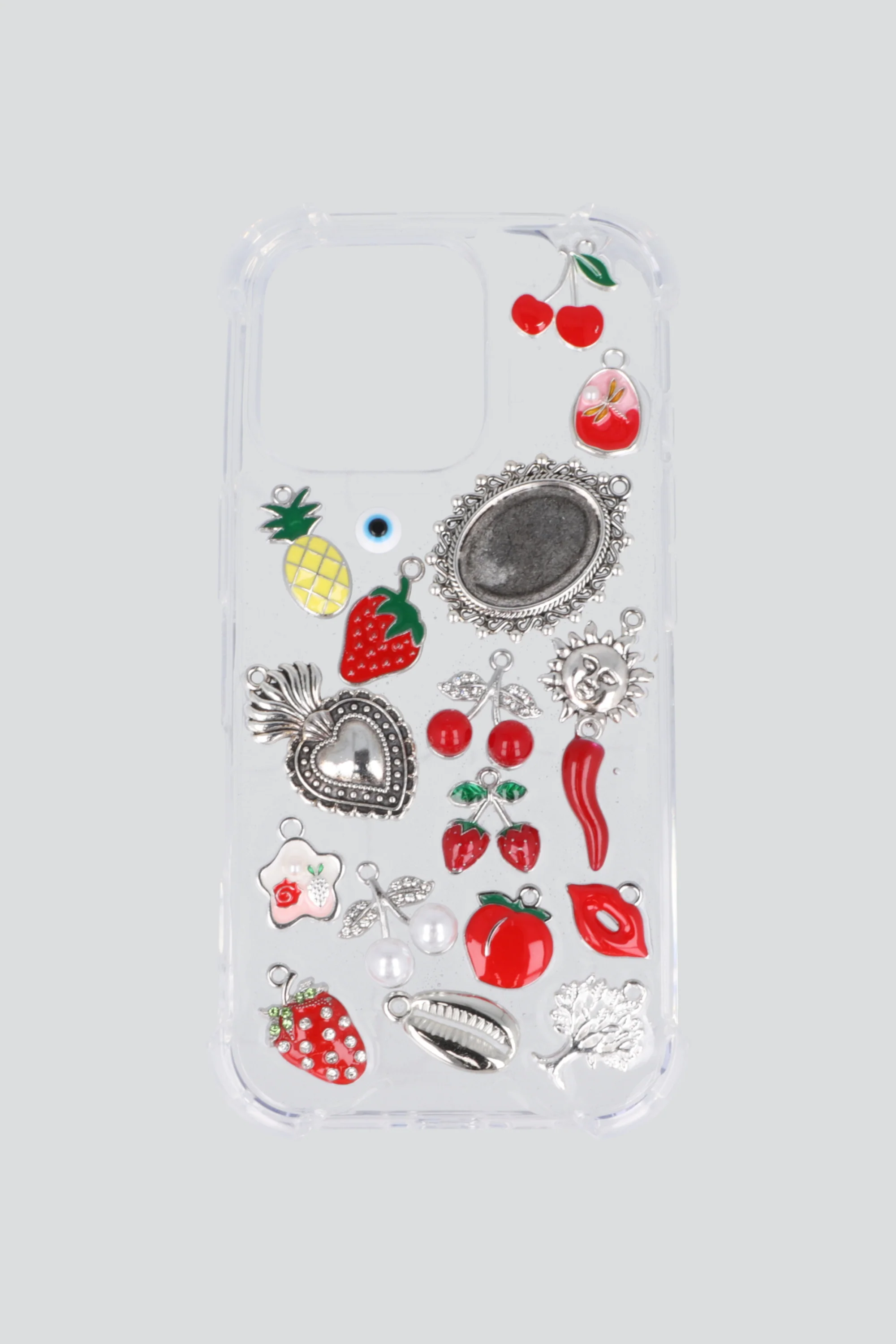Funda iph 16 pro charms encapsulados