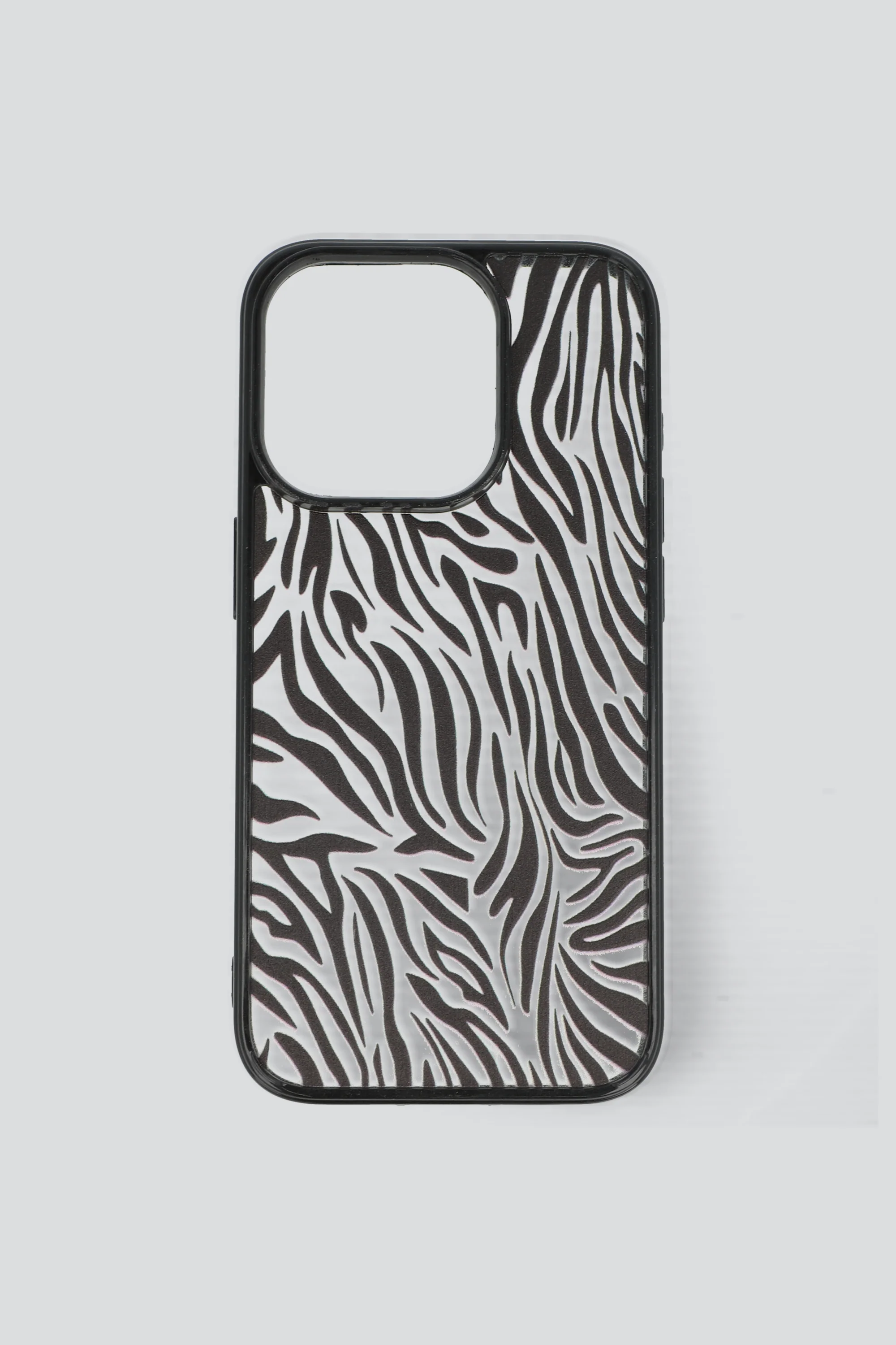 Funda para cel iph 15 pro cebra