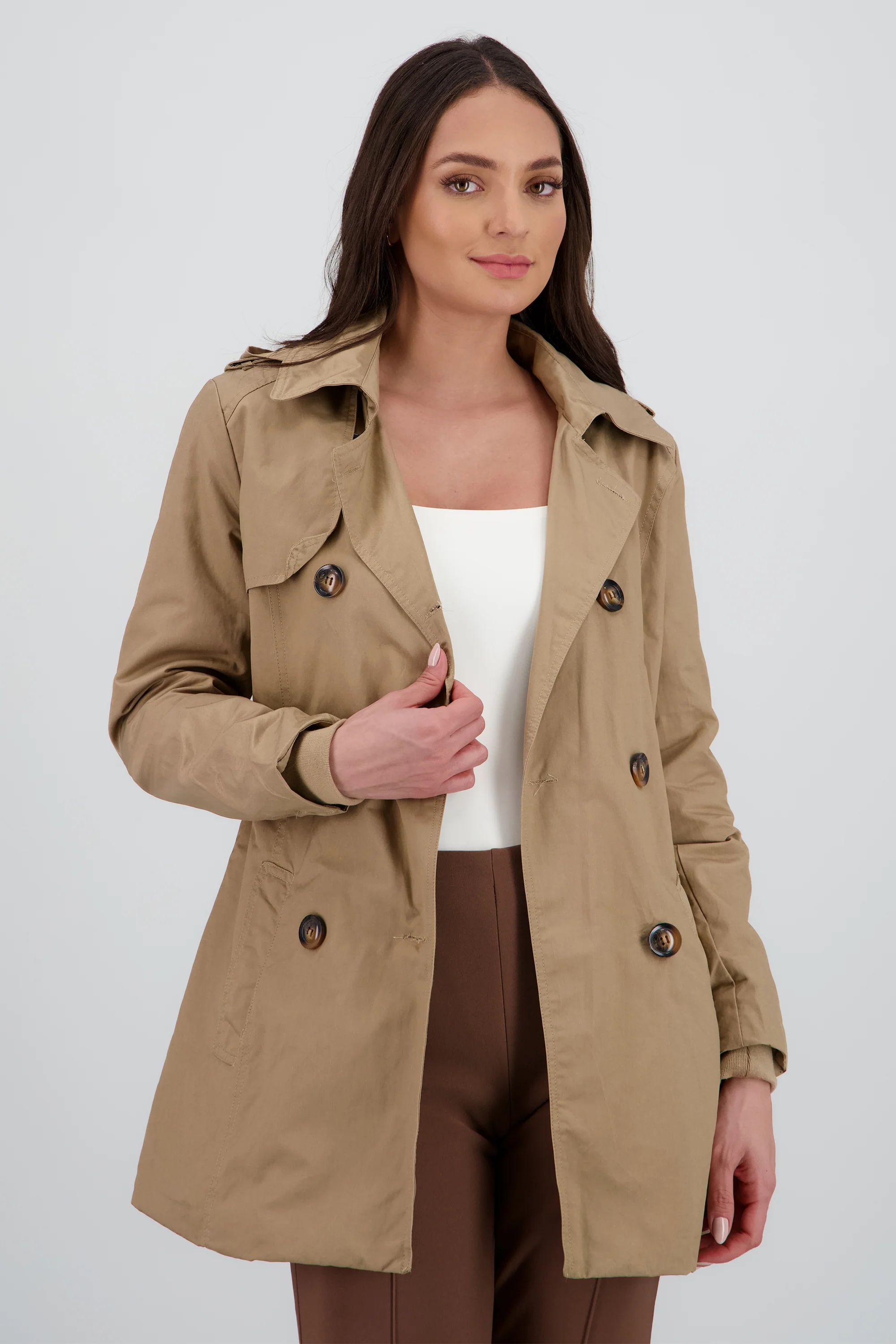 Gabardina con gorro