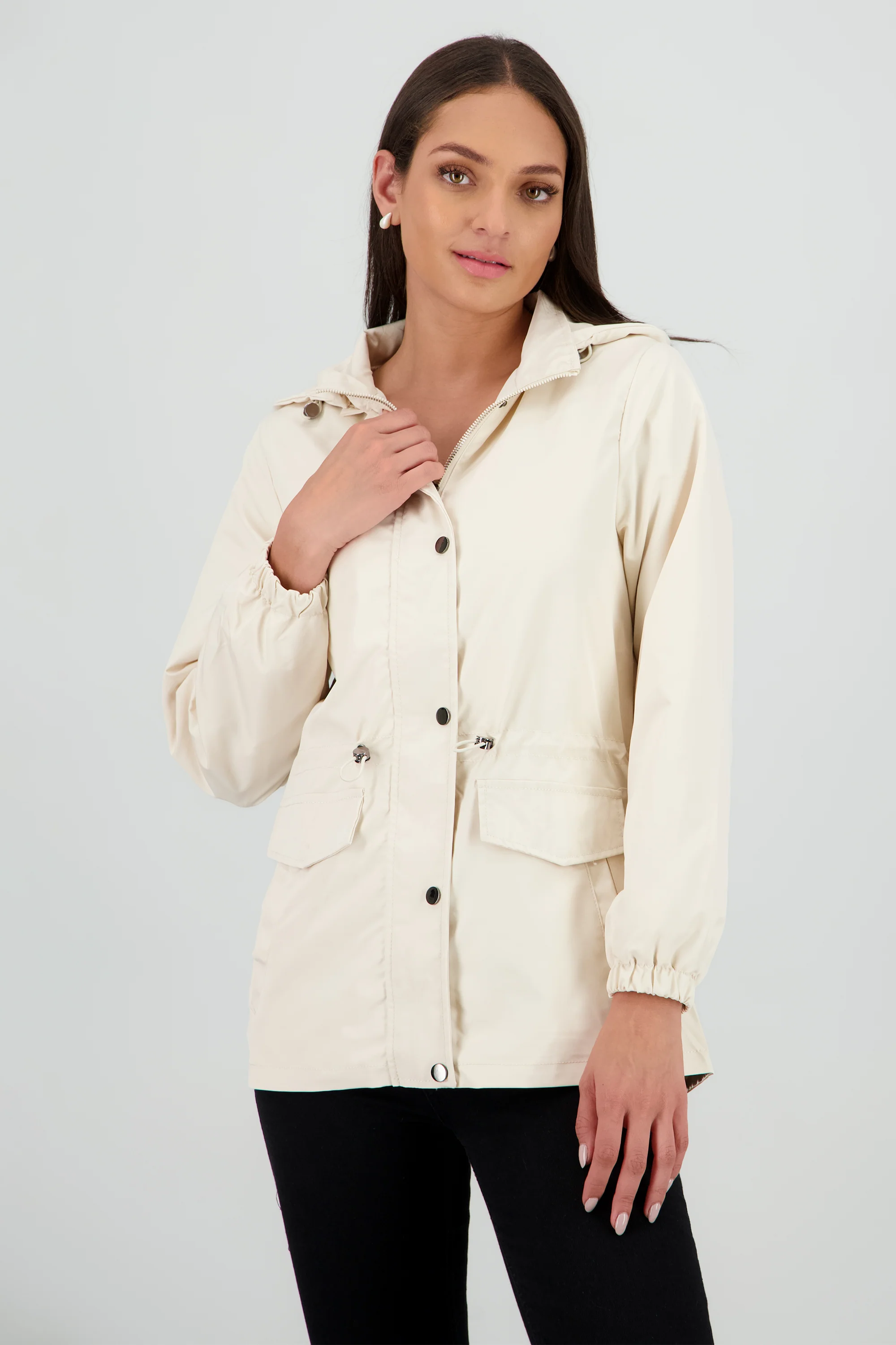 Gabardina corta botones - Image 2