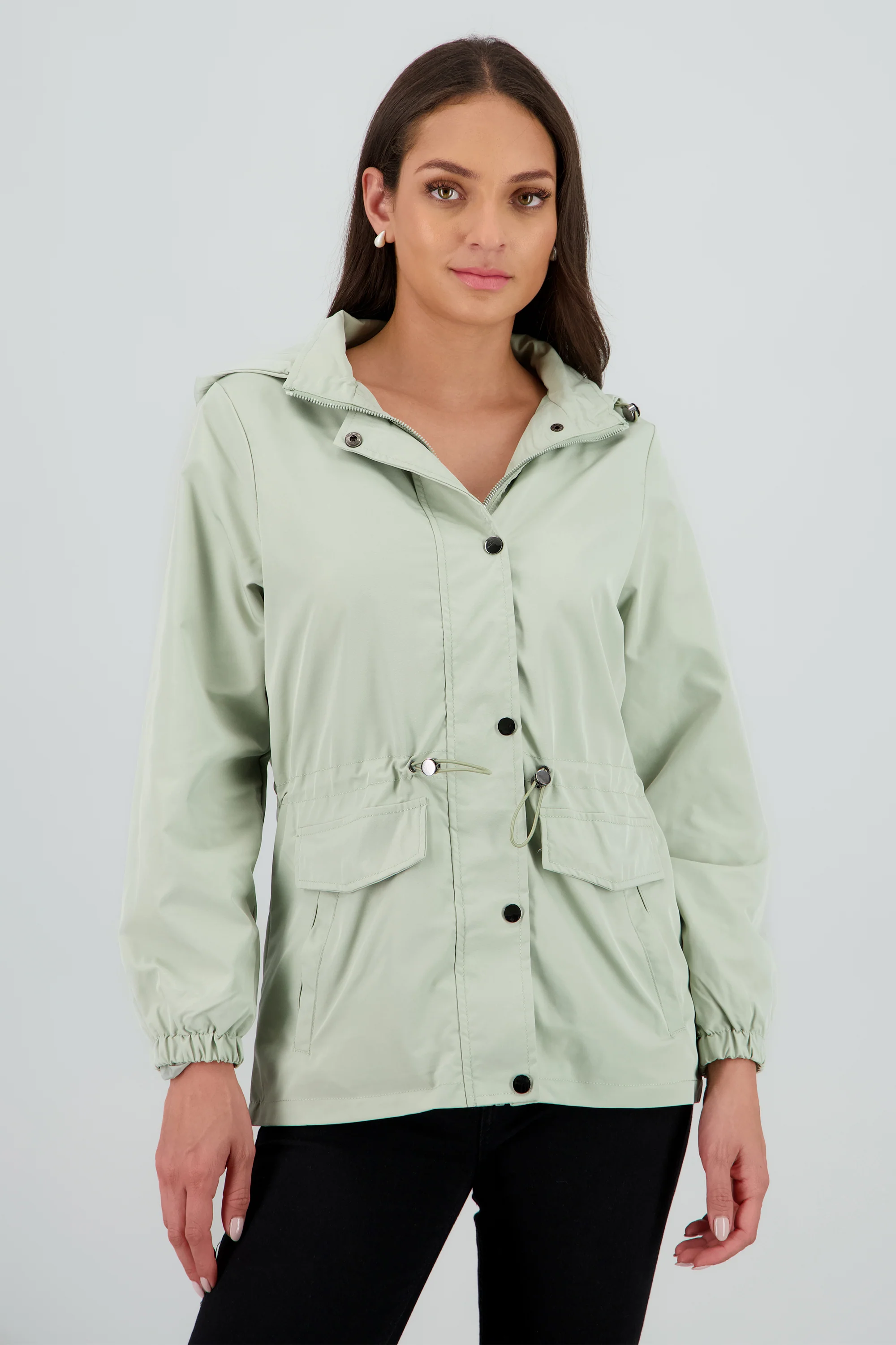 Gabardina corta botones - Image 2