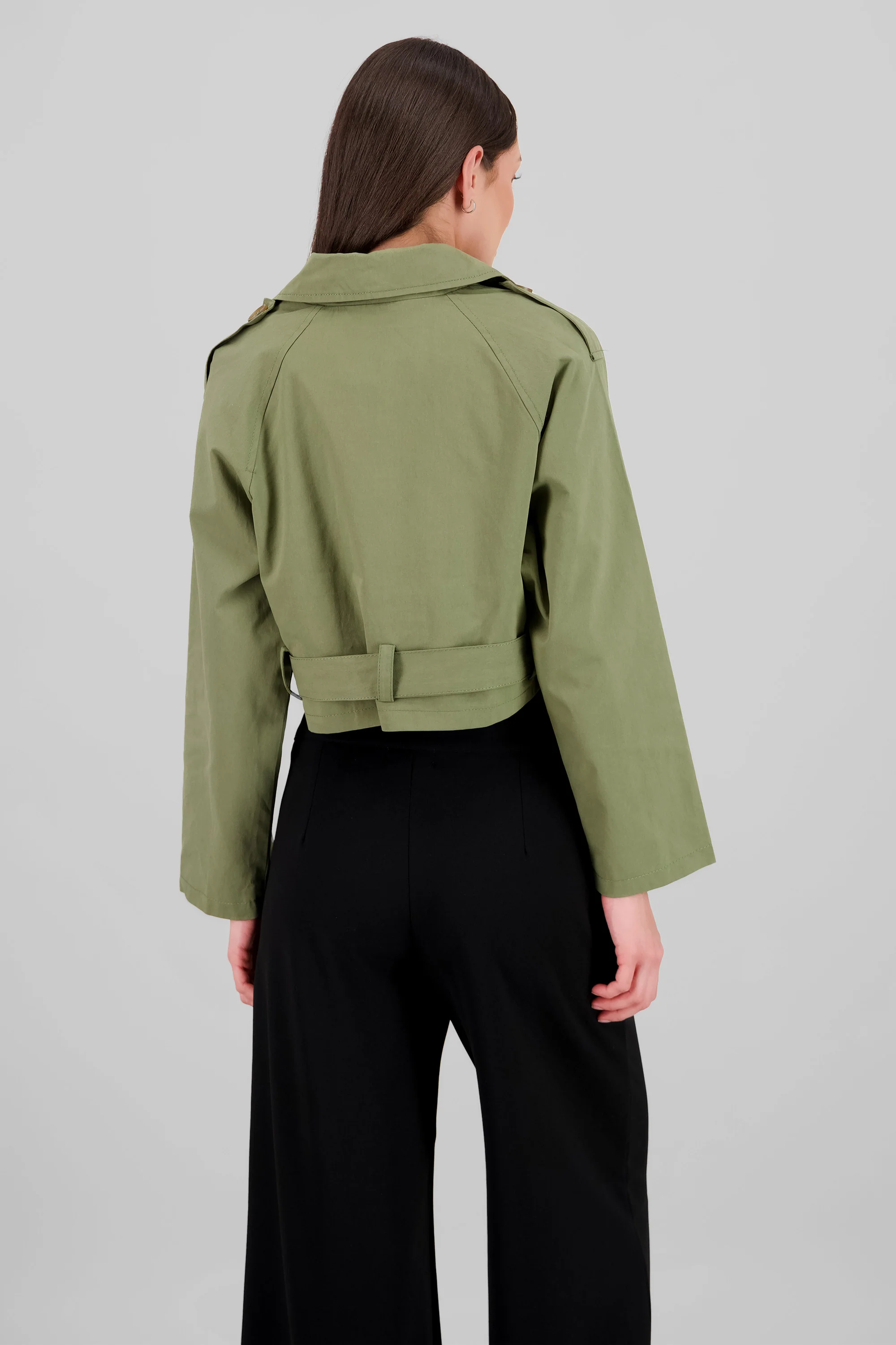 Gabardina crop lisa - Image 4