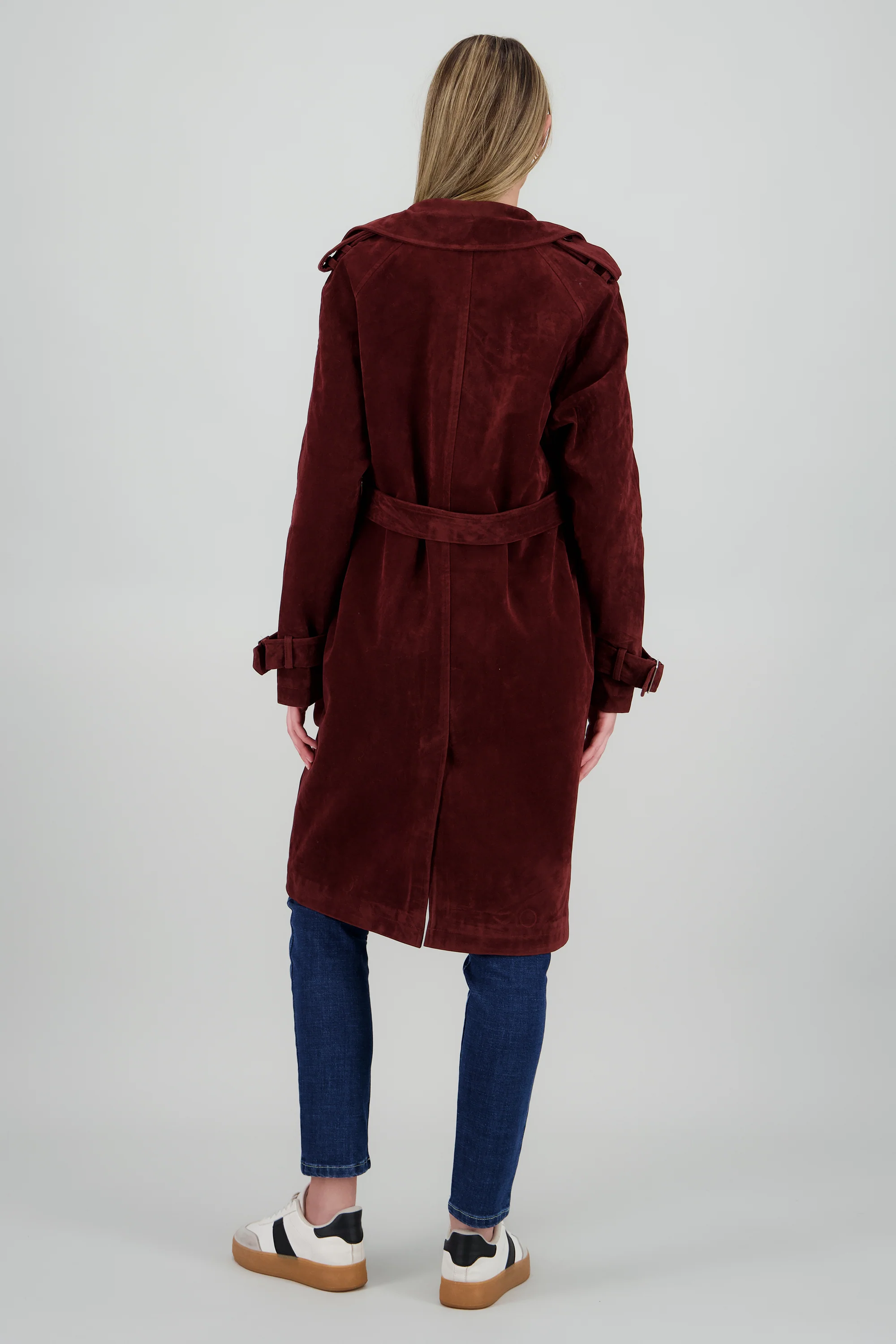 Gabardina larga suede - Image 4