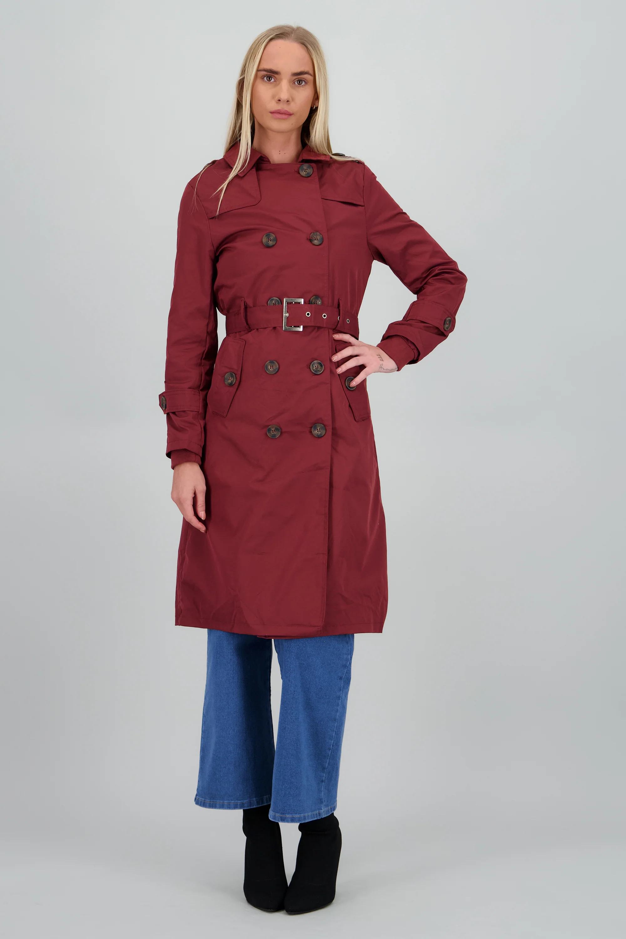 Gabardina maxi lisa - Image 2