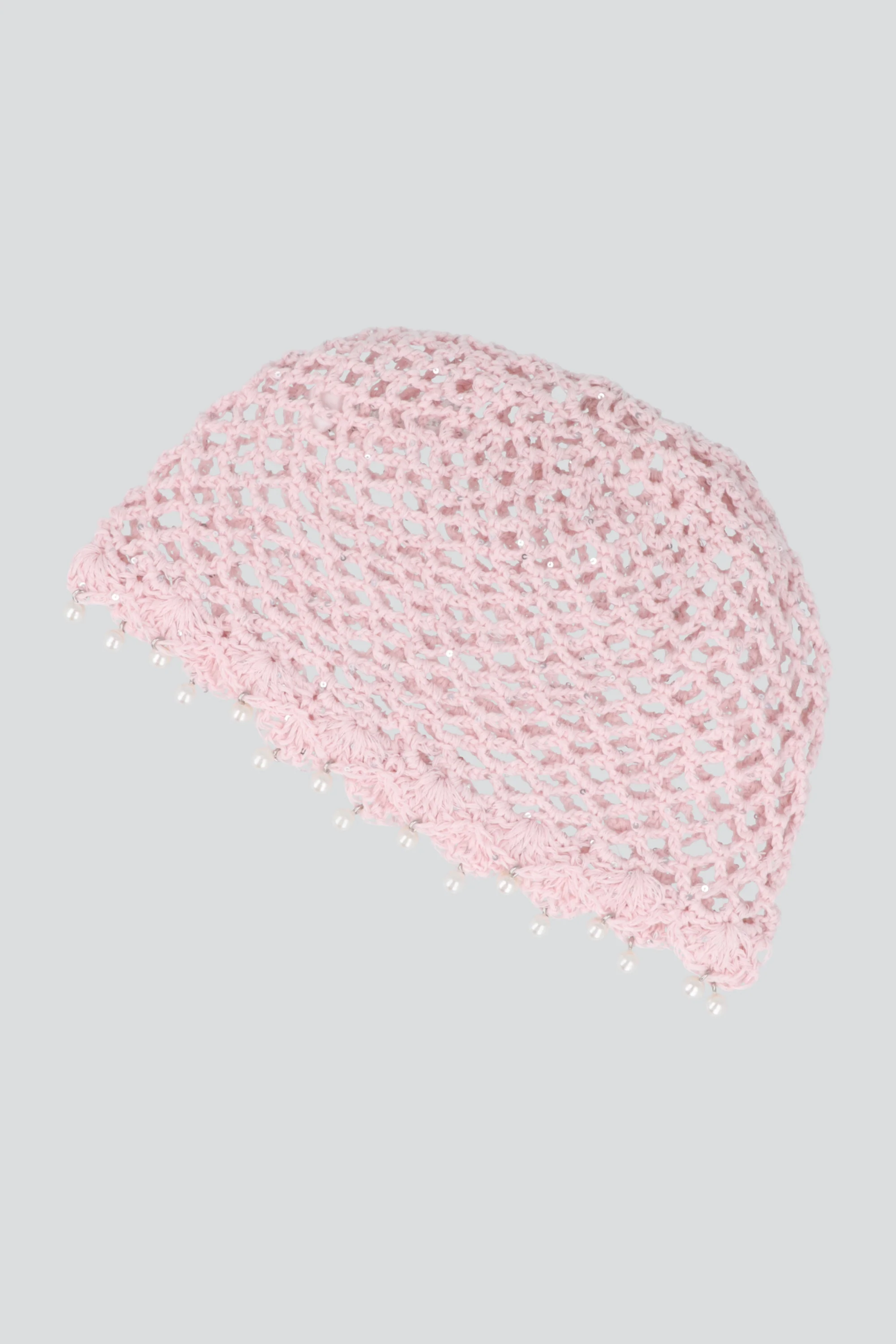 Gorro crochet perlas - Image 2