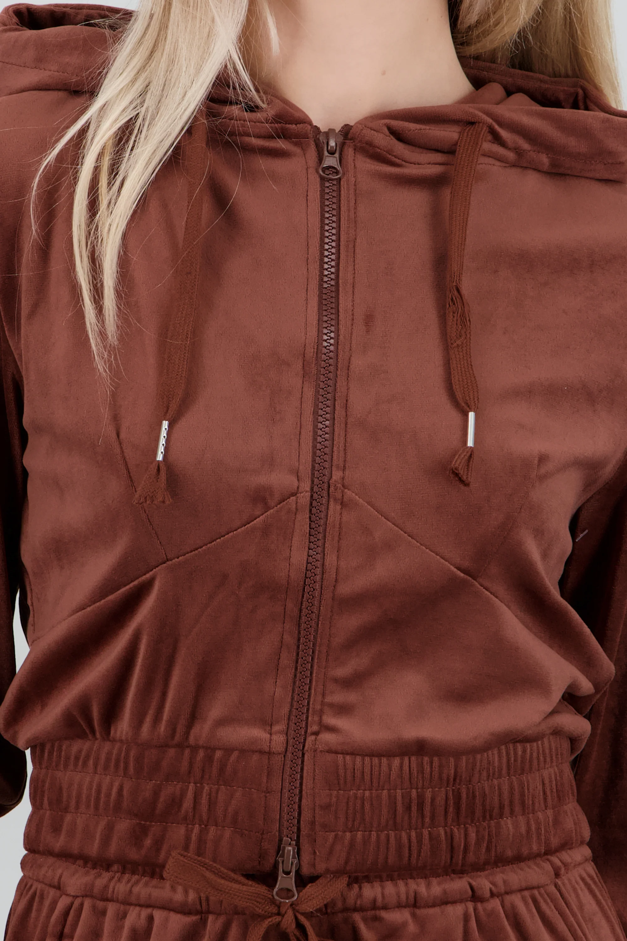 Hoodie velvet cierre - Image 5